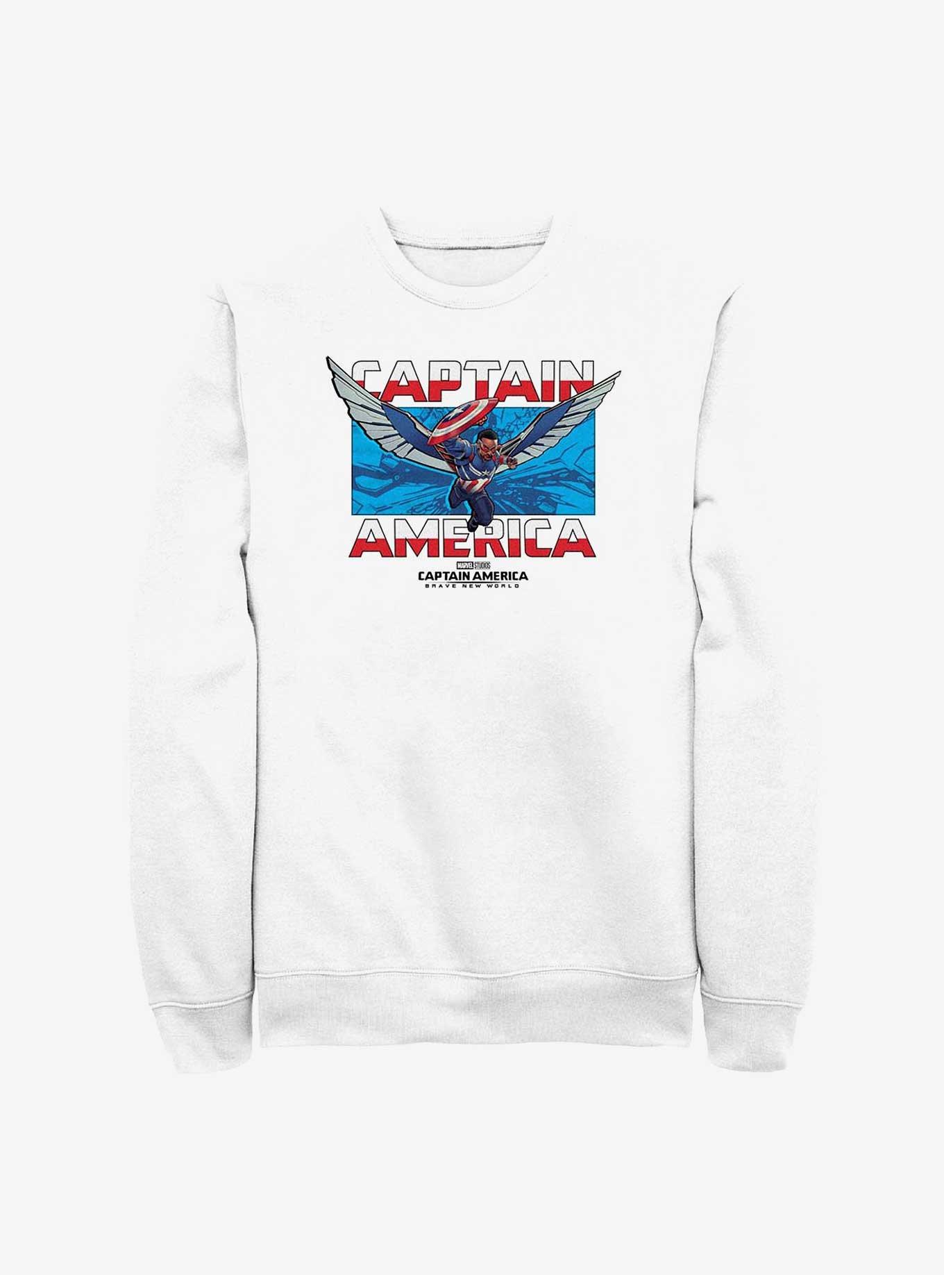 Captain America Brave New World Breakthrough Captain America Sweatshirt