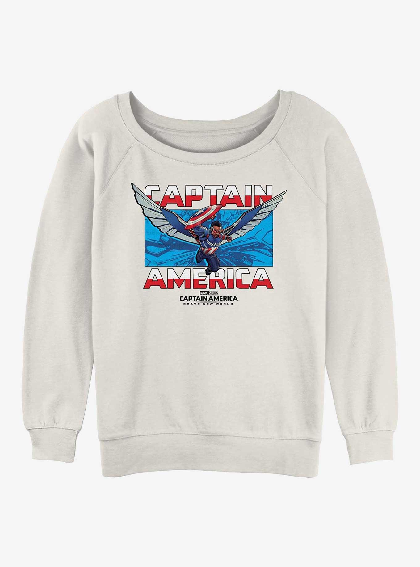 Captain America: Brave New World Breakthrough Captain America Girls Slouchy Sweatshirt, , hi-res