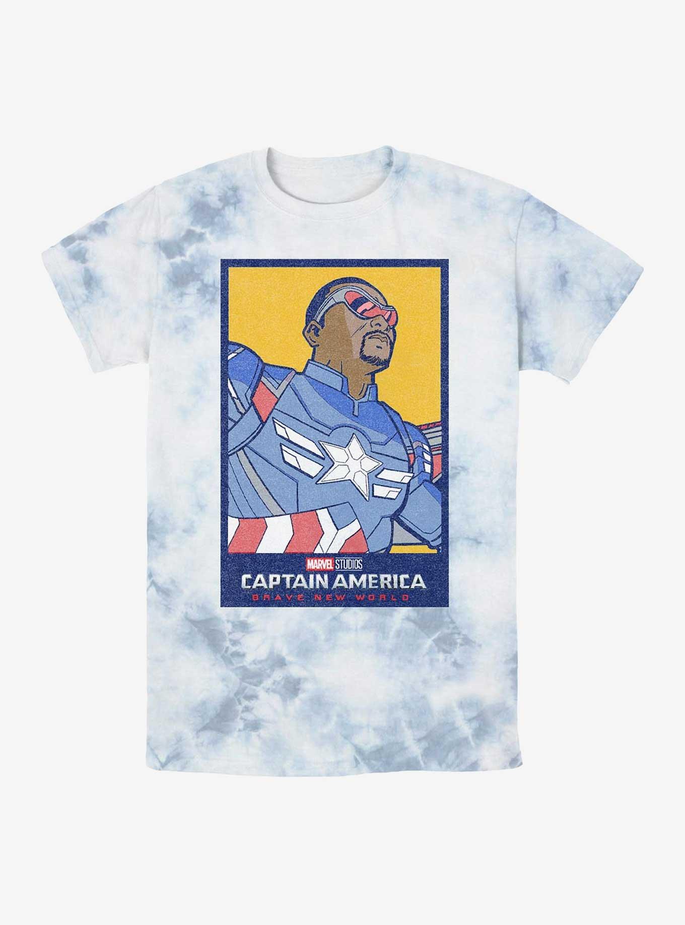 Captain America: Brave New World America Portrait Tie-Dye T-Shirt, , hi-res
