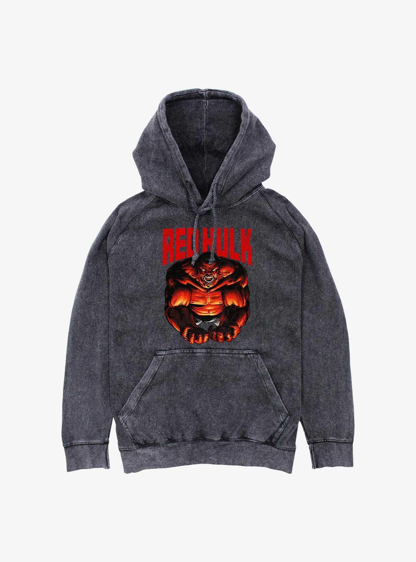 Marvel Red Hulk Mineral Wash Hoodie, , hi-res