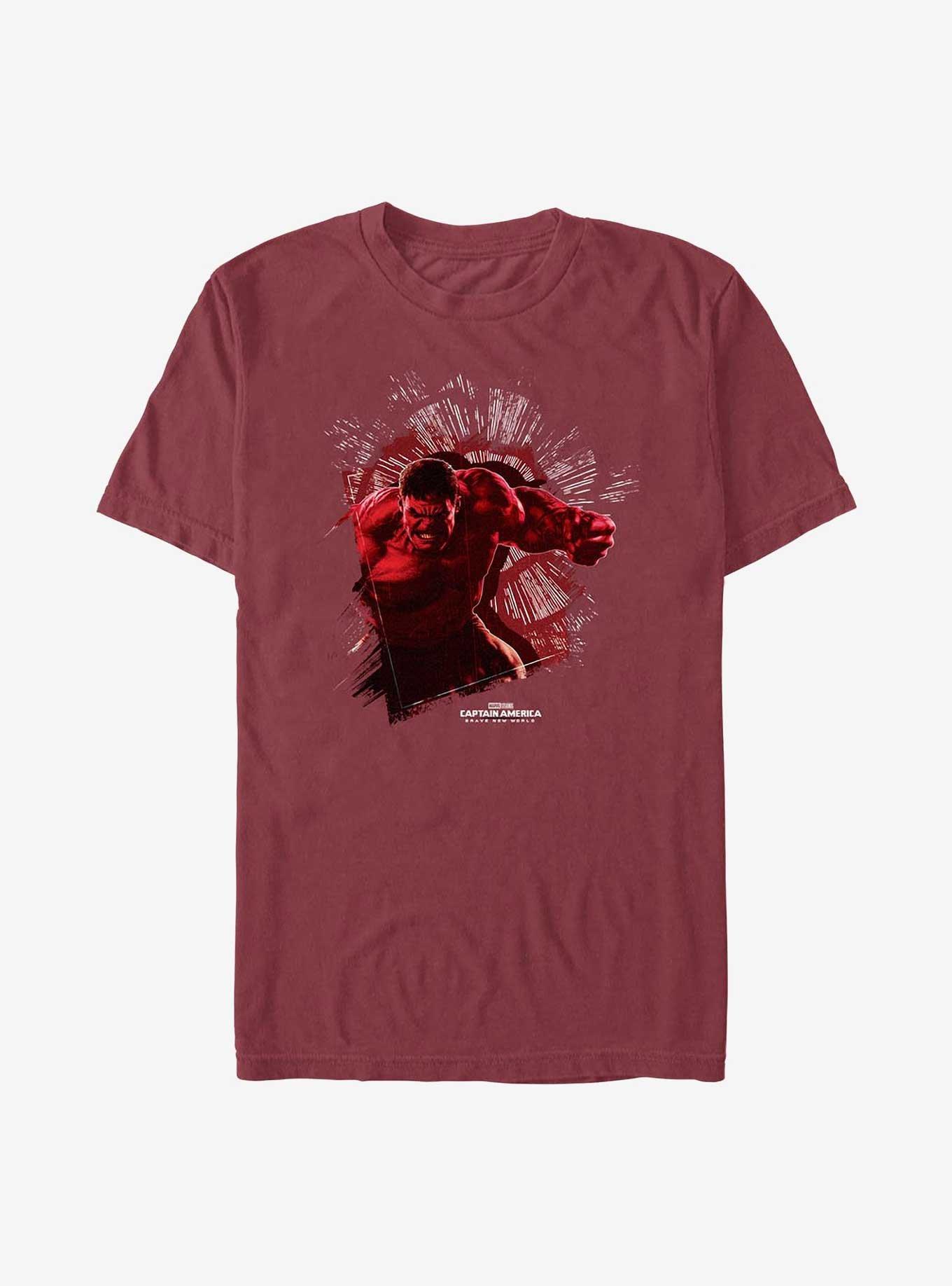 Captain America: Brave New World Red Hulk Punch Through Garment Dye T-Shirt, , hi-res