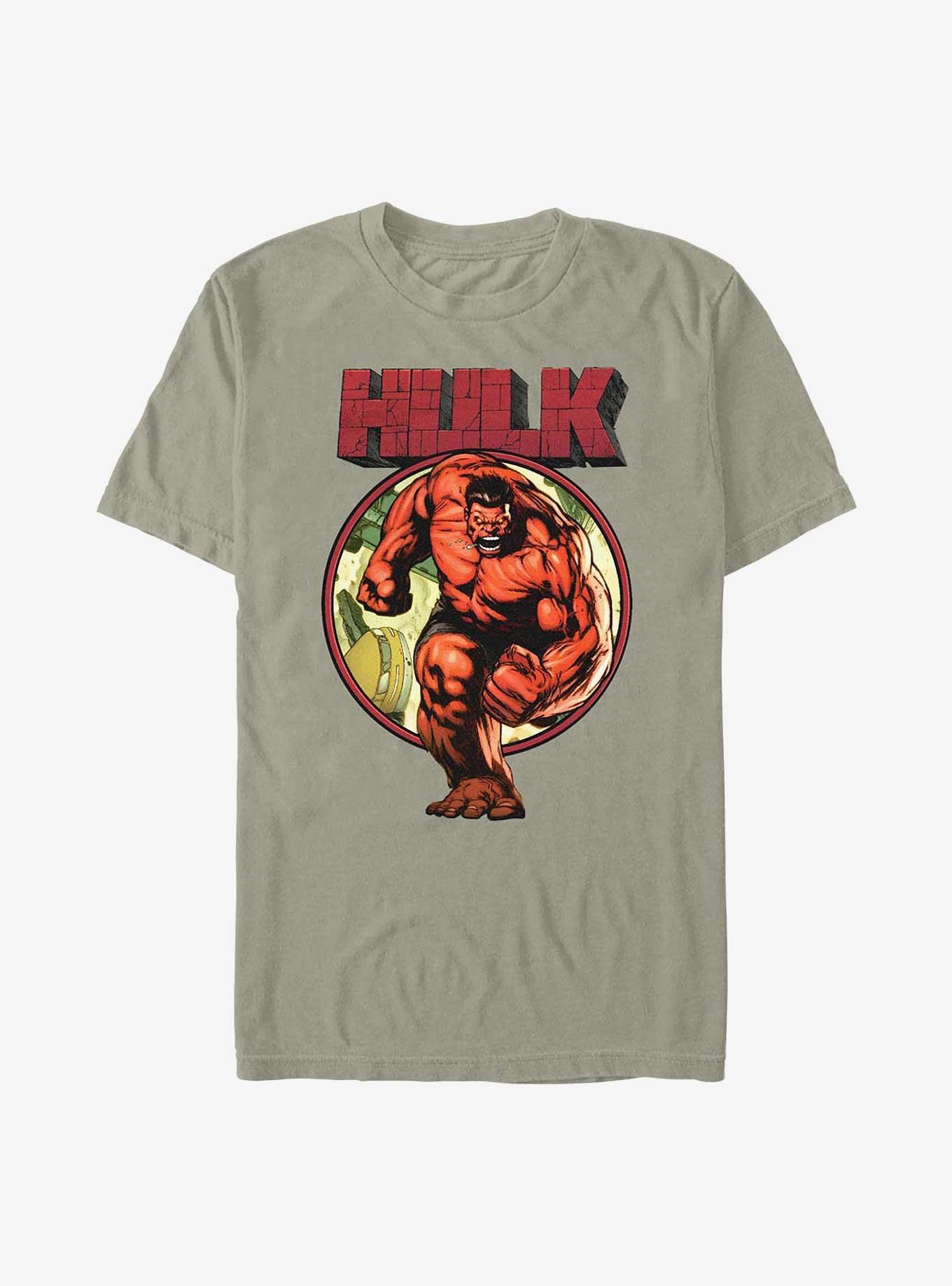 COMFORTCOLORS Marvel Red Hulk Run Garment Dye T-Shirt