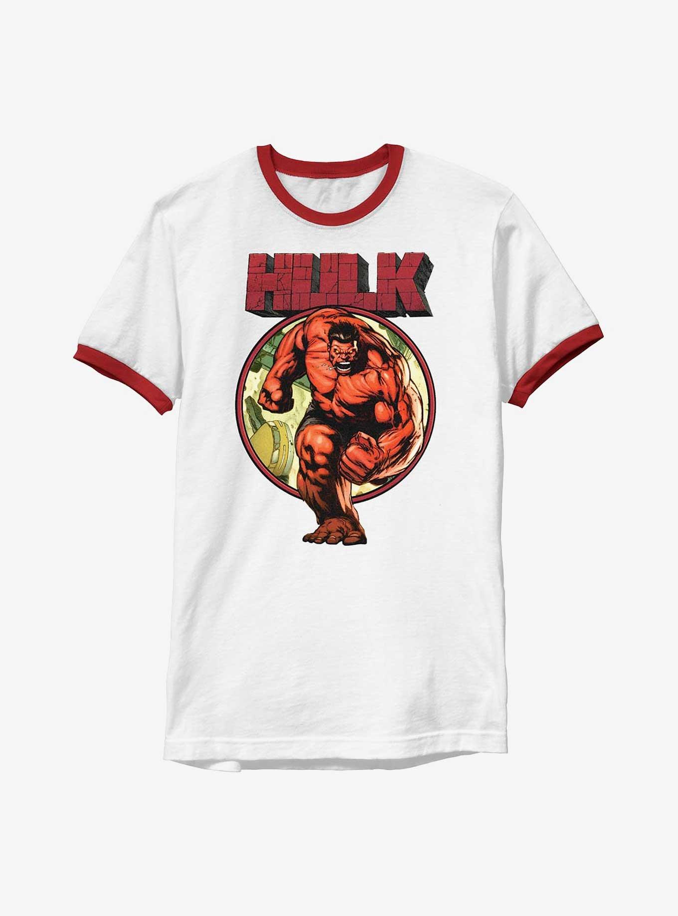 Marvel Red Hulk Run Ringer T-Shirt, , hi-res
