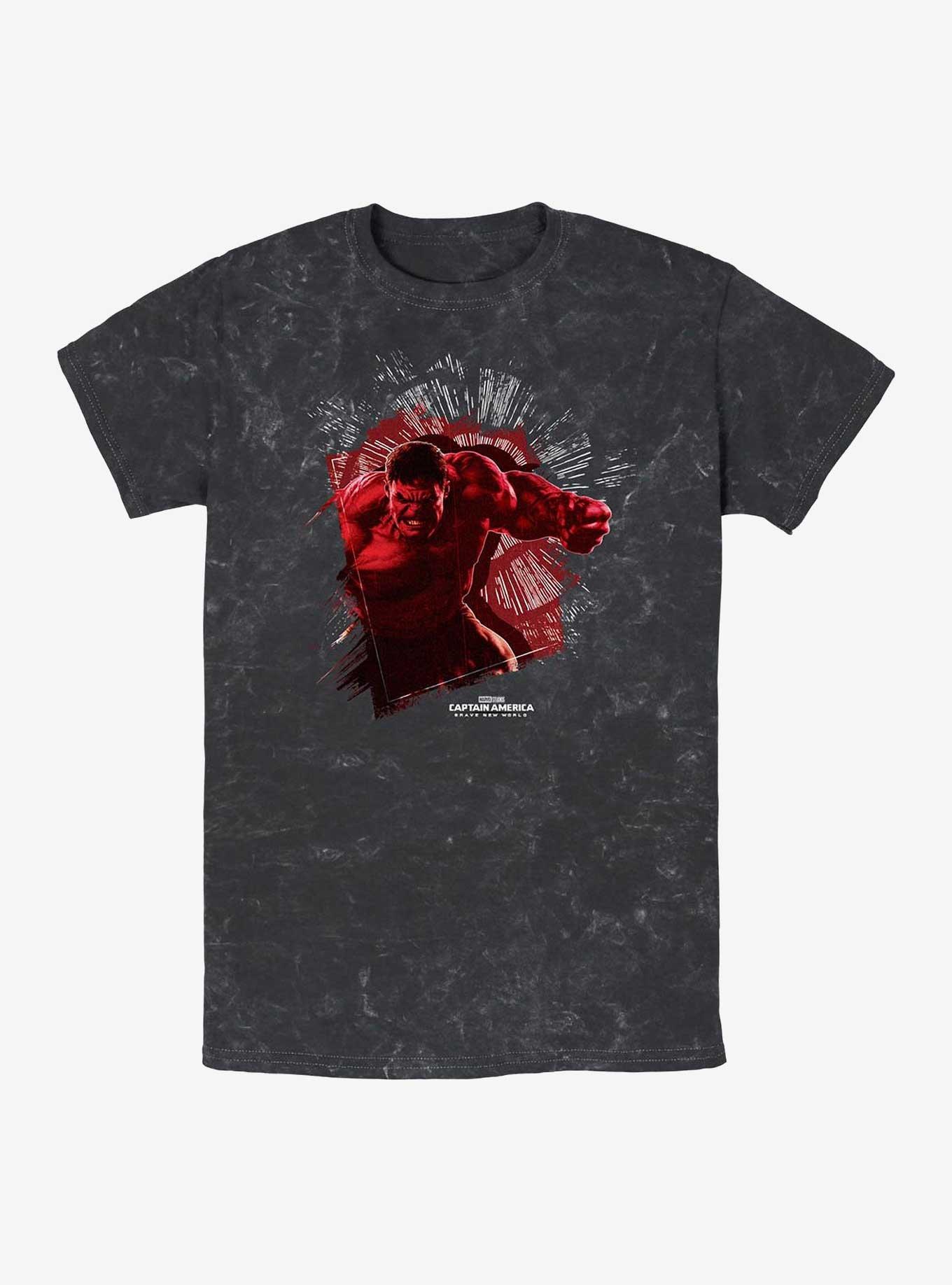 Captain America: Brave New World Red Hulk Punch Through Mineral Wash T-Shirt, , hi-res