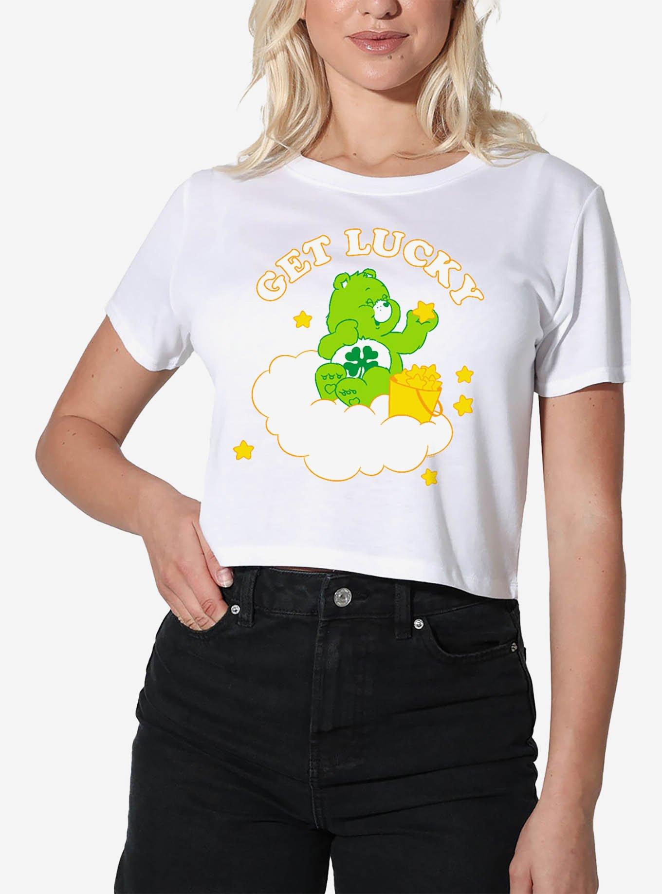 Care Bears Get Lucky Girls Crop Top White, , hi-res