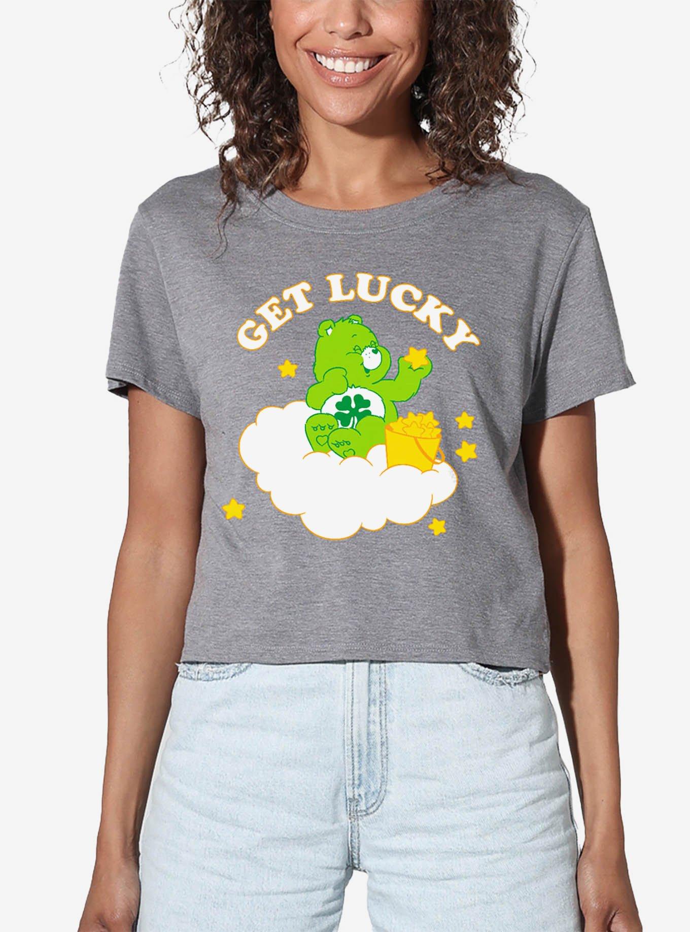 Care Bears Get Lucky Women's Crop Top Grey, , hi-res