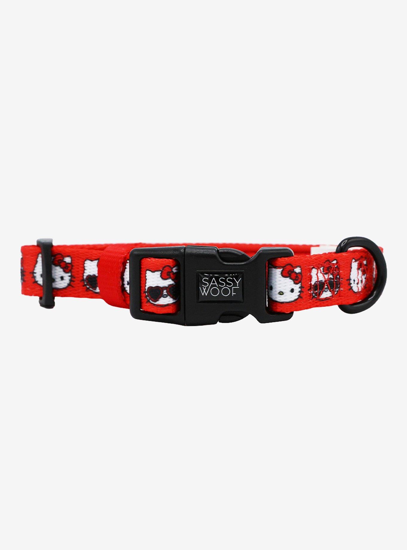 Sassy Woof Sanrio Hello Kitty Red Large Dog Collar, , hi-res