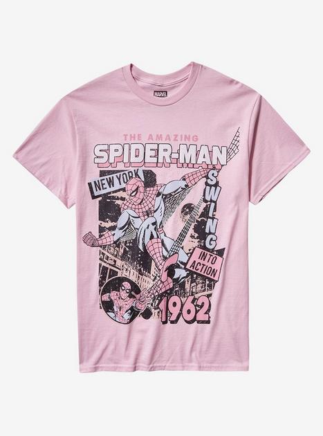 スパイダーマン ピンク Tシャツ Supreme Spider-Man Tee Light Pink メンズ - SS26 - JP