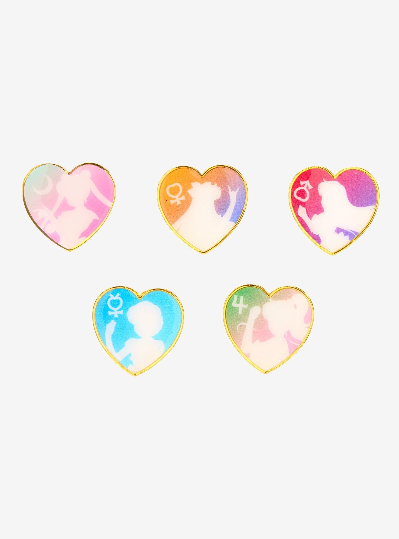 Sailor Moon Heart Silhouettes Blind Bag Enamel Pin - BoxLunch Exclusive, , hi-res