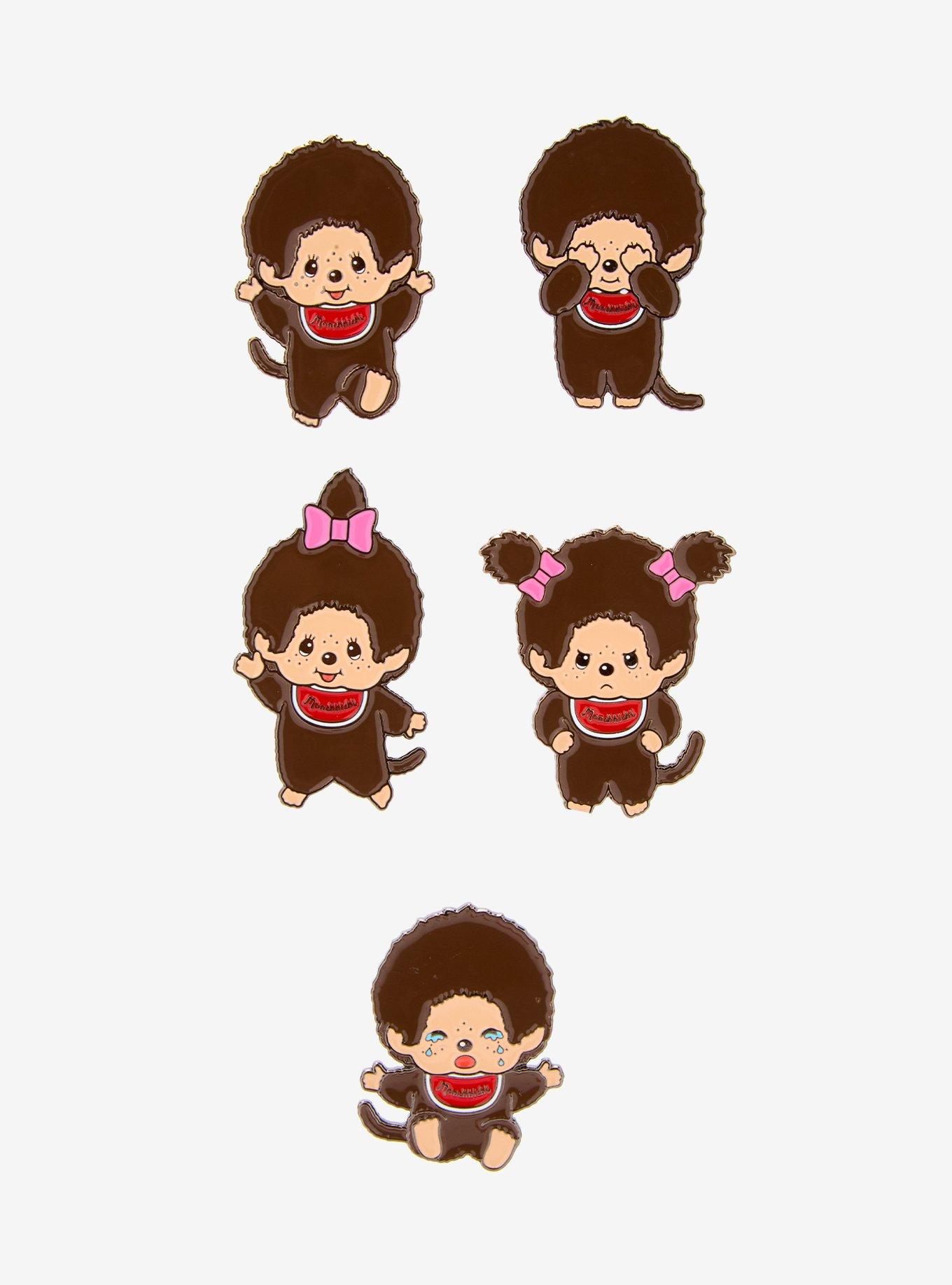 Monchhichi Classic Blind Box Enamel Pin &mdash; BoxLunch Exclusive, , hi-res