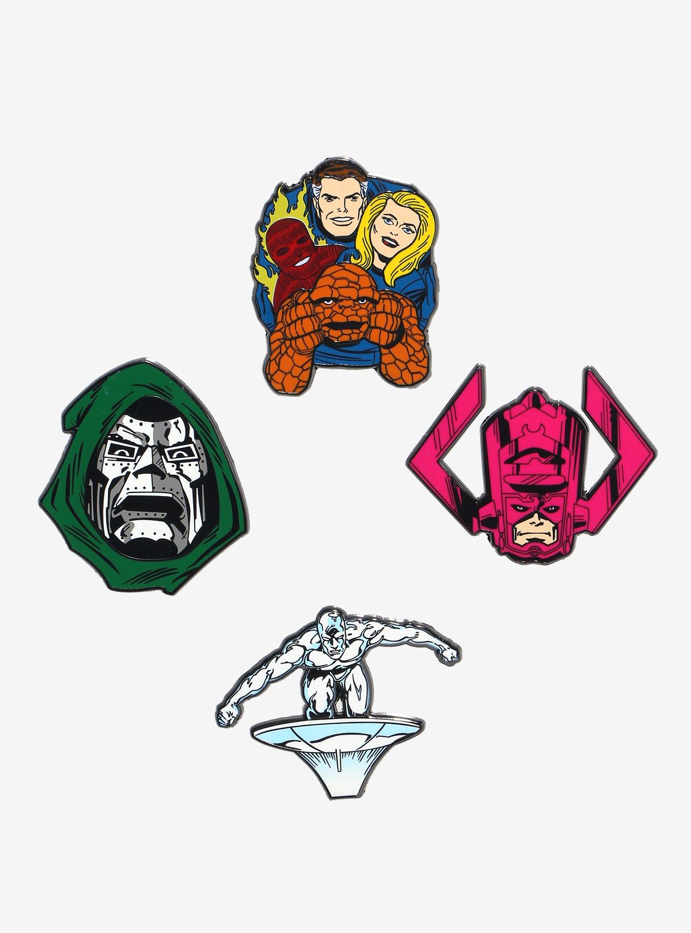 Marvel Fantastic Four Comic Characters Blind Box Enamel Pin - BoxLunch Exclusive, , hi-res