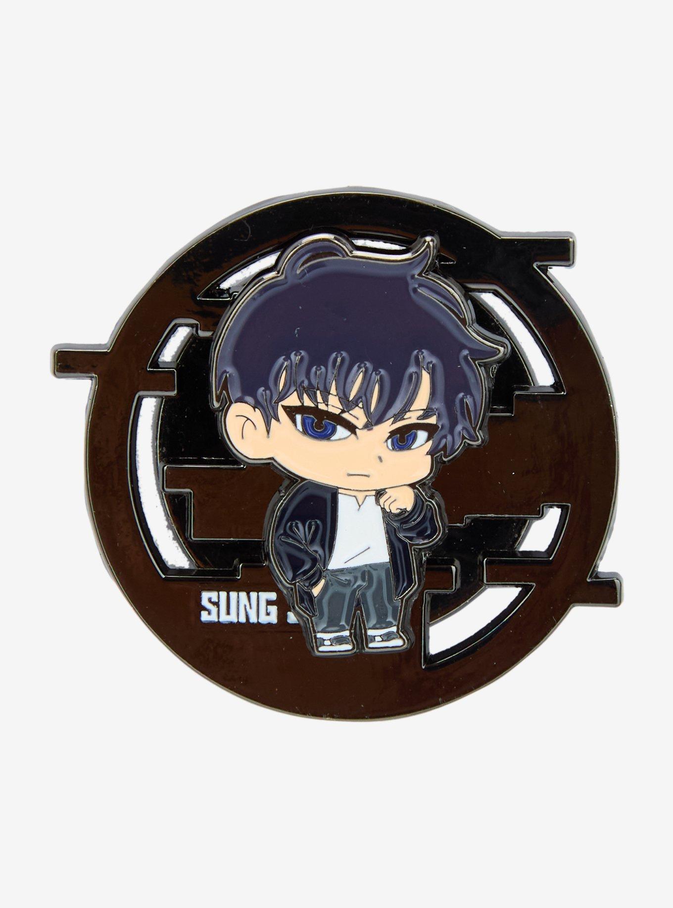 Solo Leveling Sung Jinwoo Spinning Enamel Pin, , hi-res