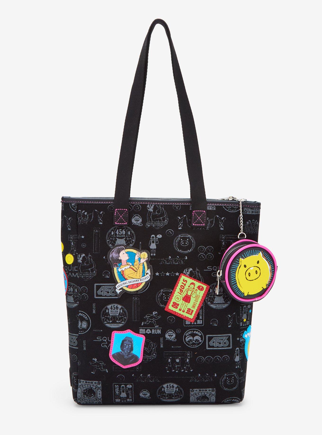 Squid Game Patches Tote Bag, , hi-res