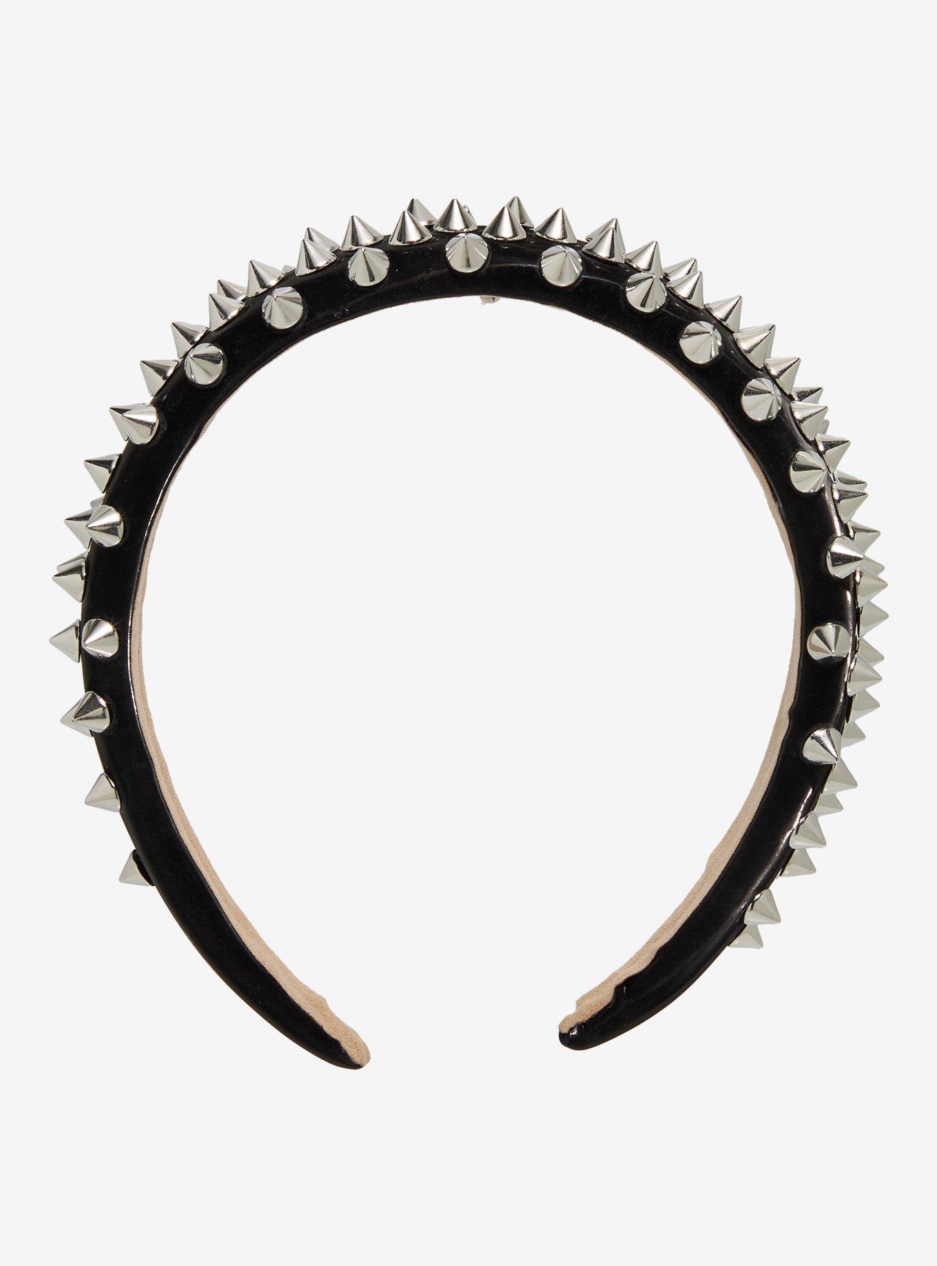 Silver Spike Stud Headband, , hi-res