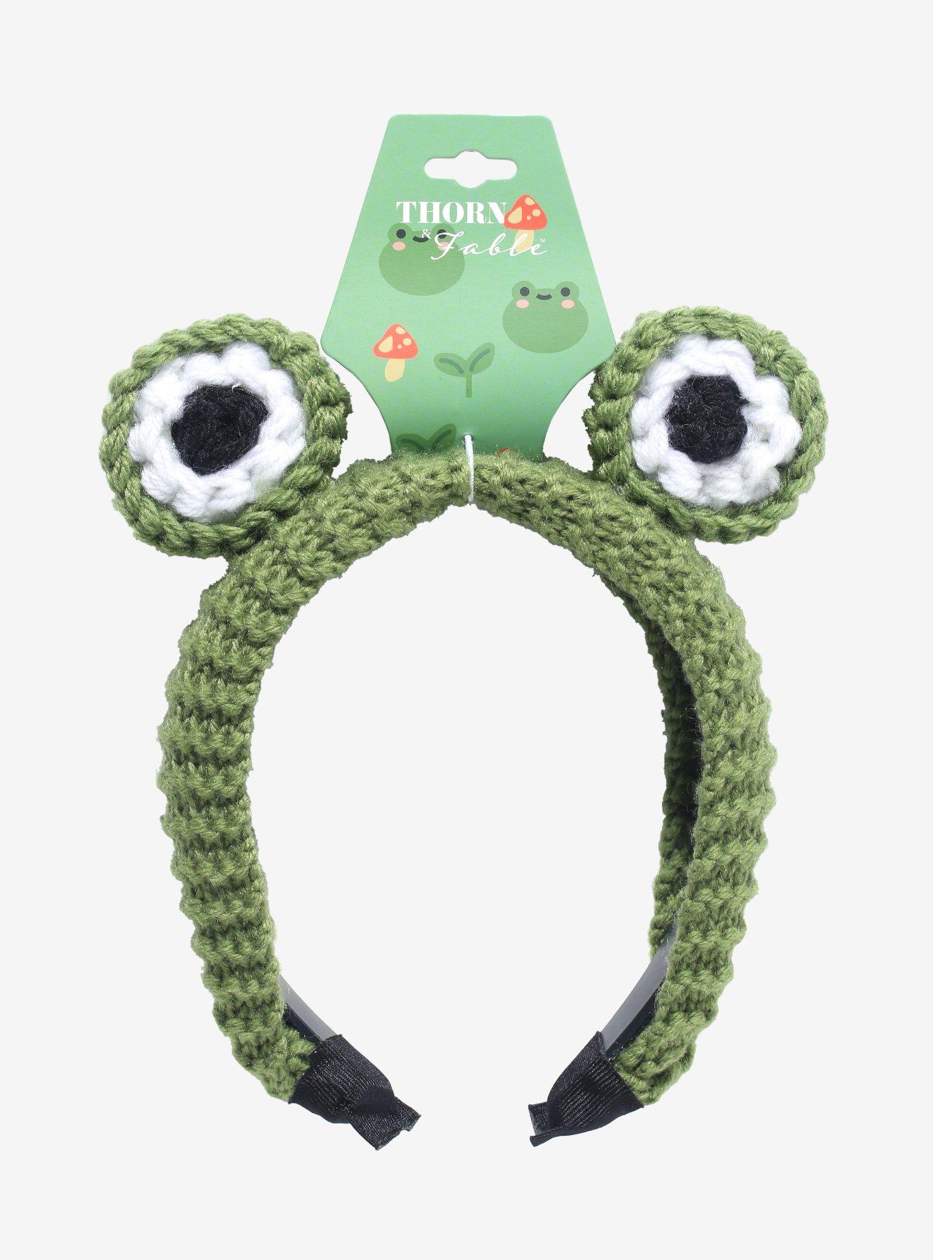 Thorn & Fable Frog Eye Knit Headband, , hi-res