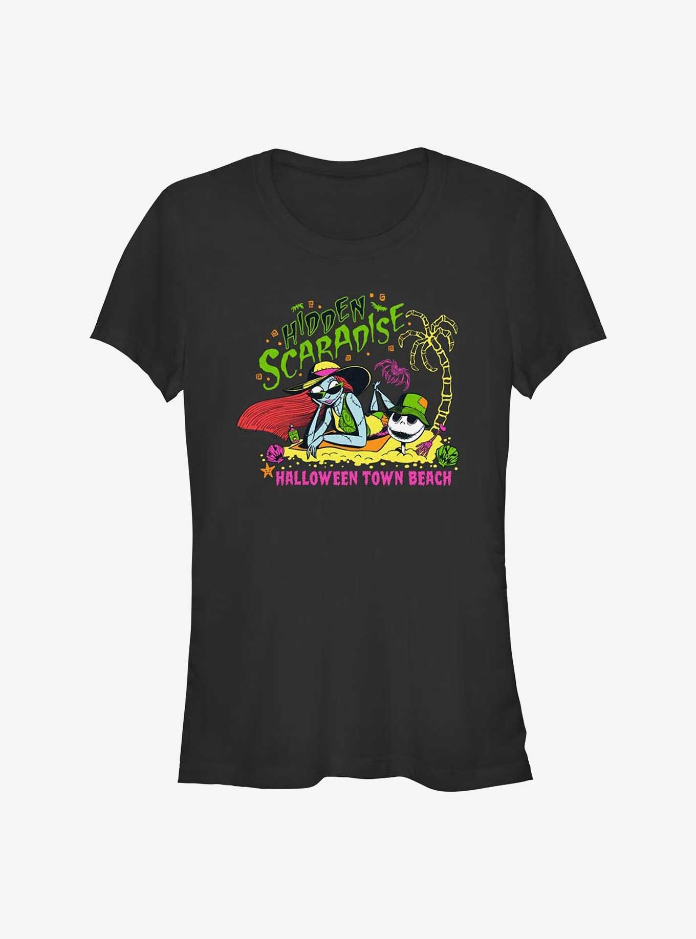 The Nightmare Before Christmas Hidden Beach Jack & Sally Girls T-Shirt, , hi-res