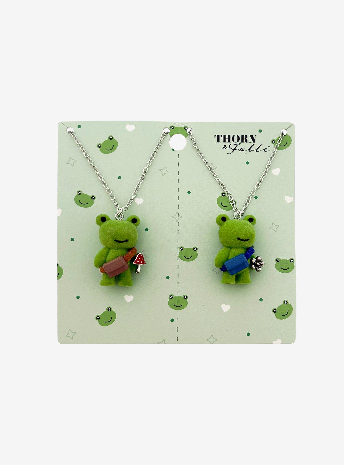 Thorn & Fable Frog Fanny Pack Best Friend Necklace Set, , hi-res