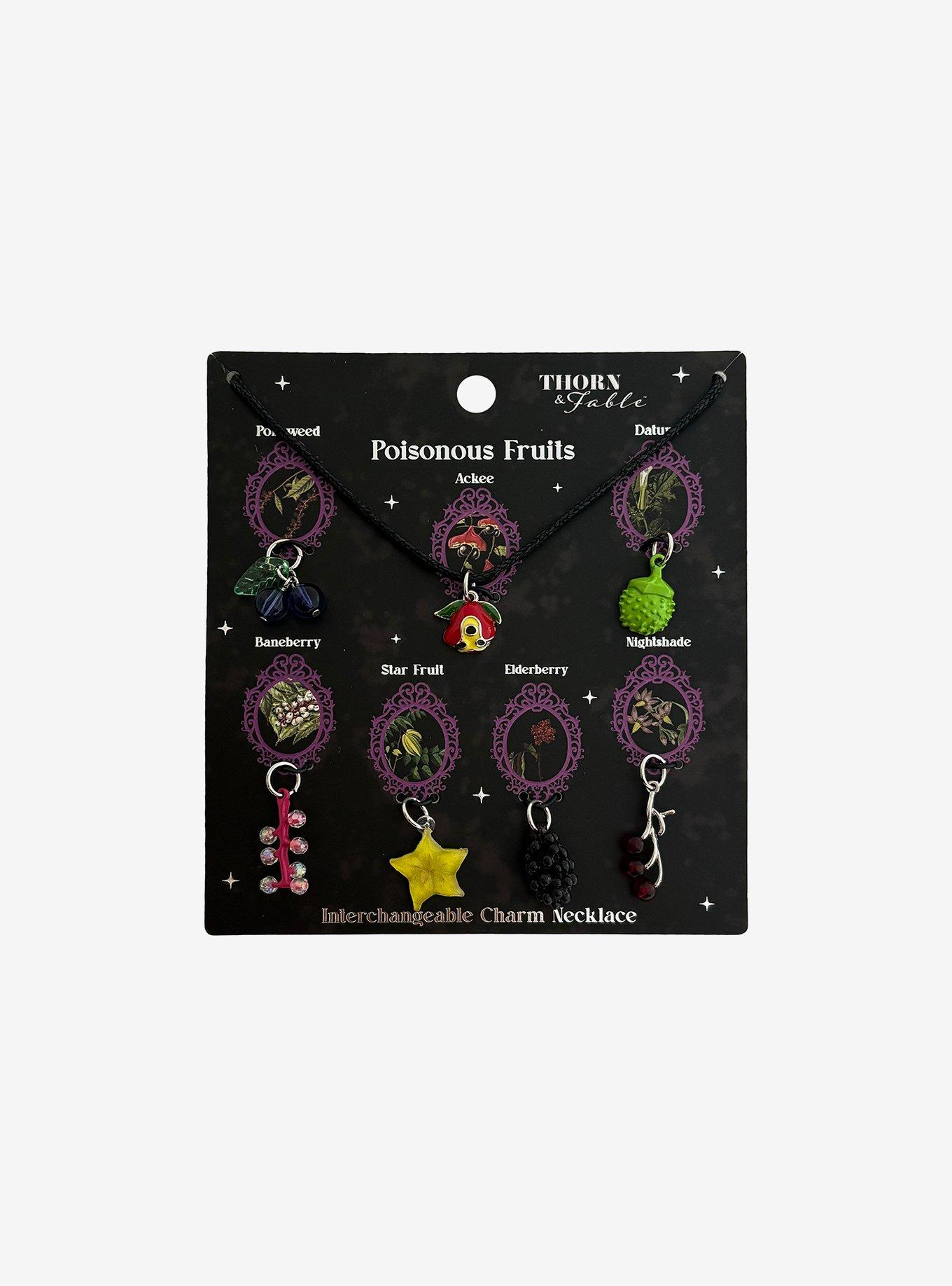 Thorn & Fable Poisonous Fruits Interchangeable Charm Necklace Set, , hi-res