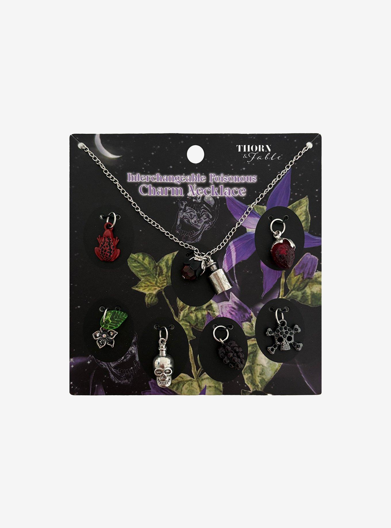 Thorn & Fable Poisonous Items Interchangeable Charm Necklace Set, , hi-res