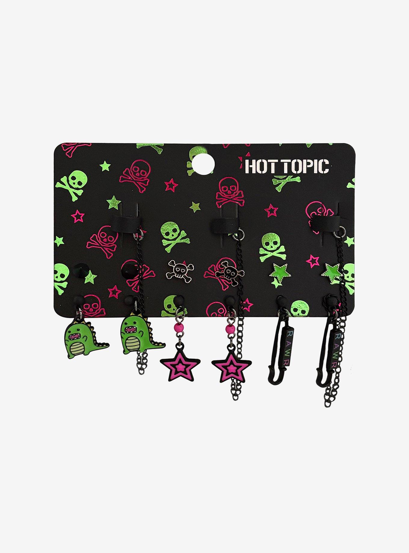 Rawr Dino Stud & Cuff Earring Set, , hi-res