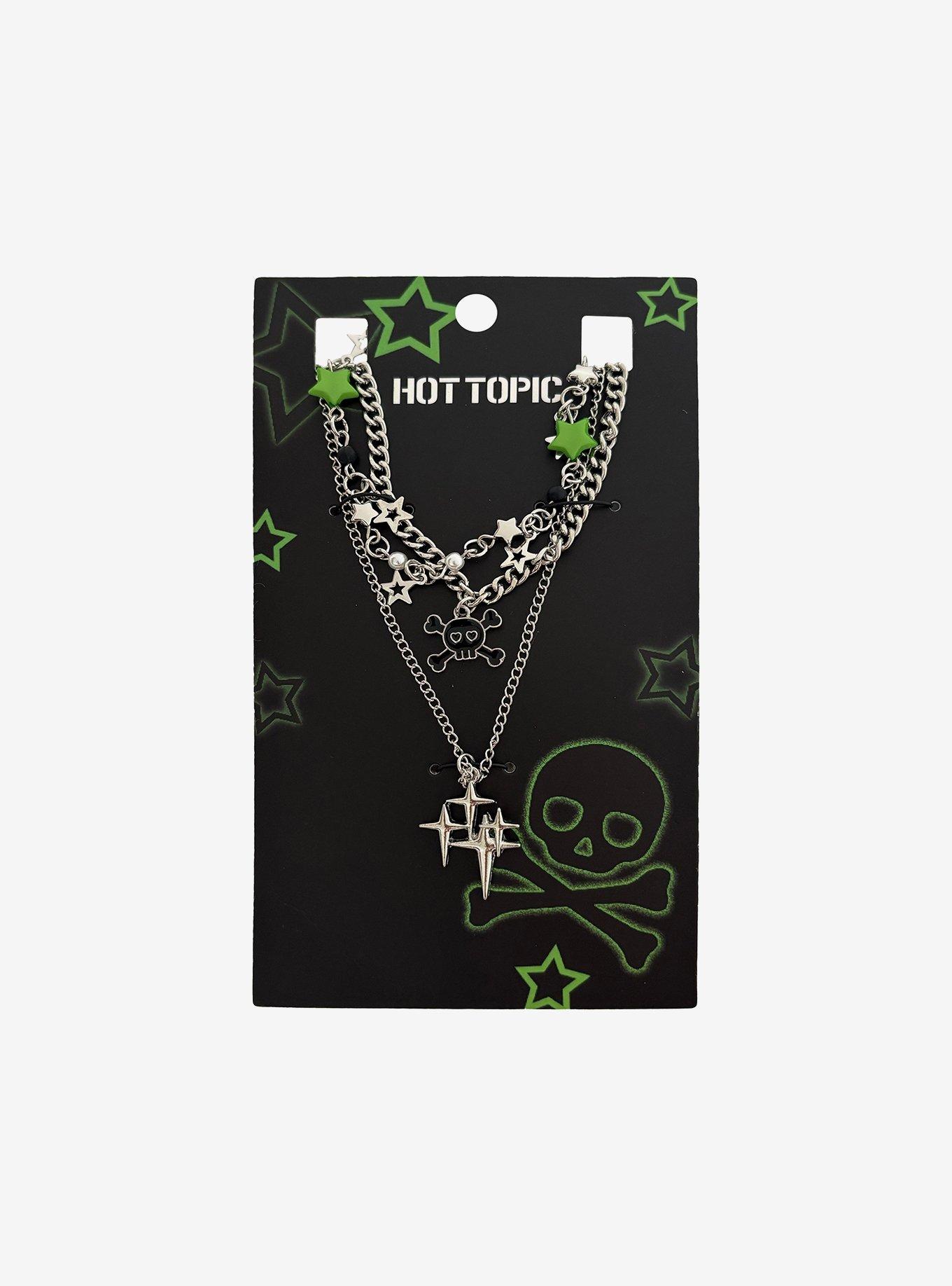 Stars & Skulls Chain Necklace Set, , hi-res