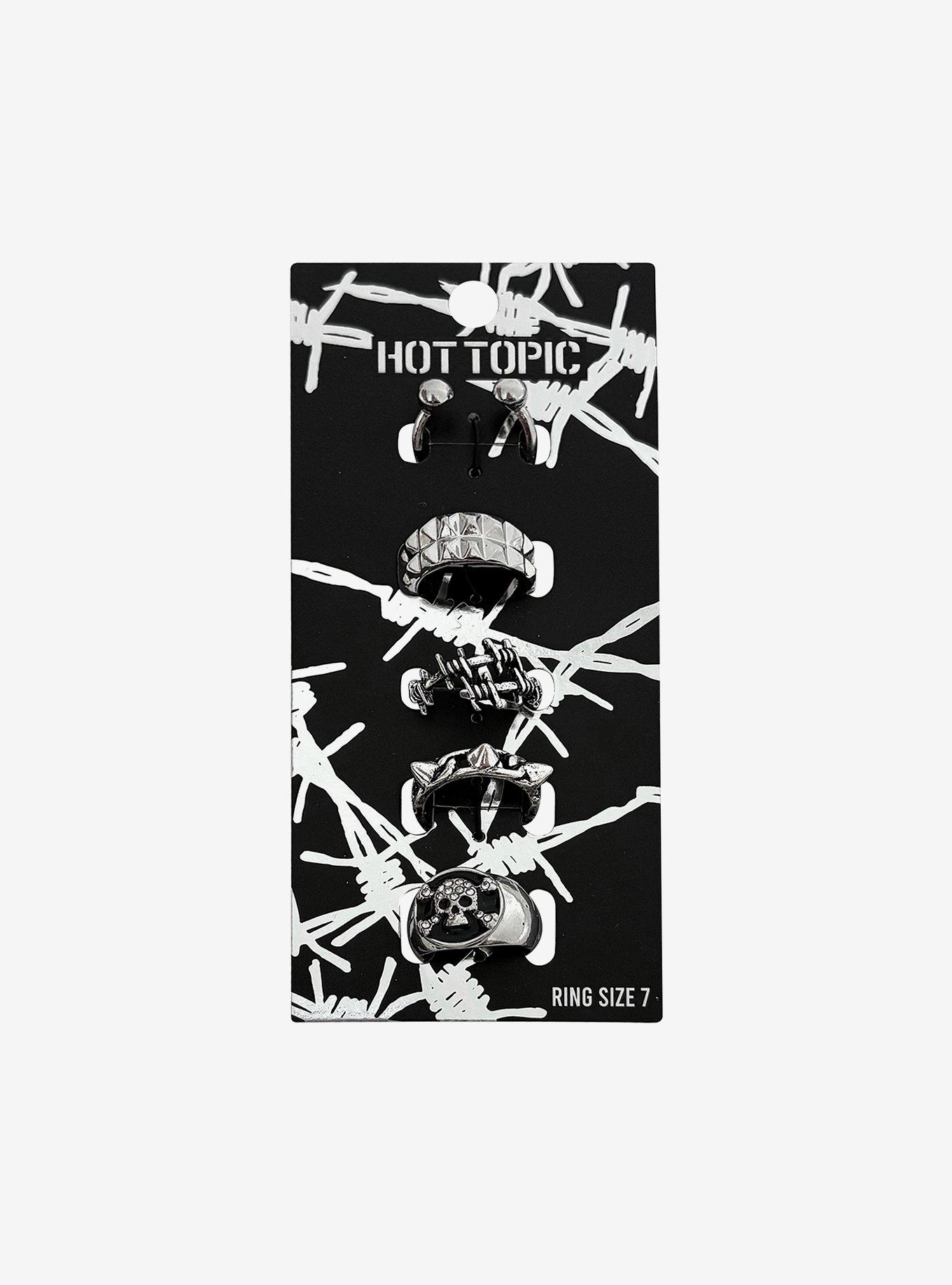 Barbed Wire & Stud Ring Set, , hi-res
