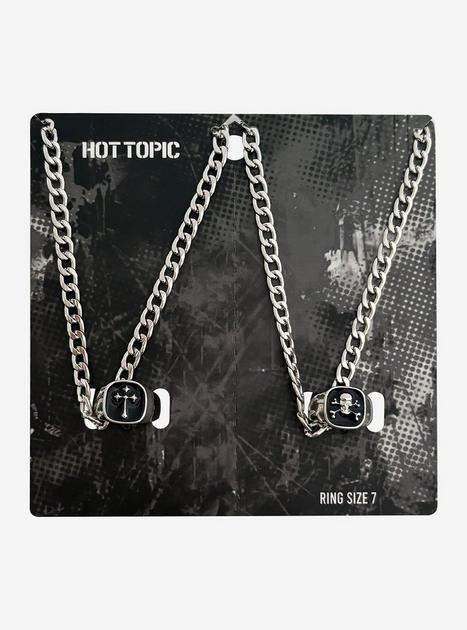 Punk Signet Ring Best Friend Necklace Set | Hot Topic