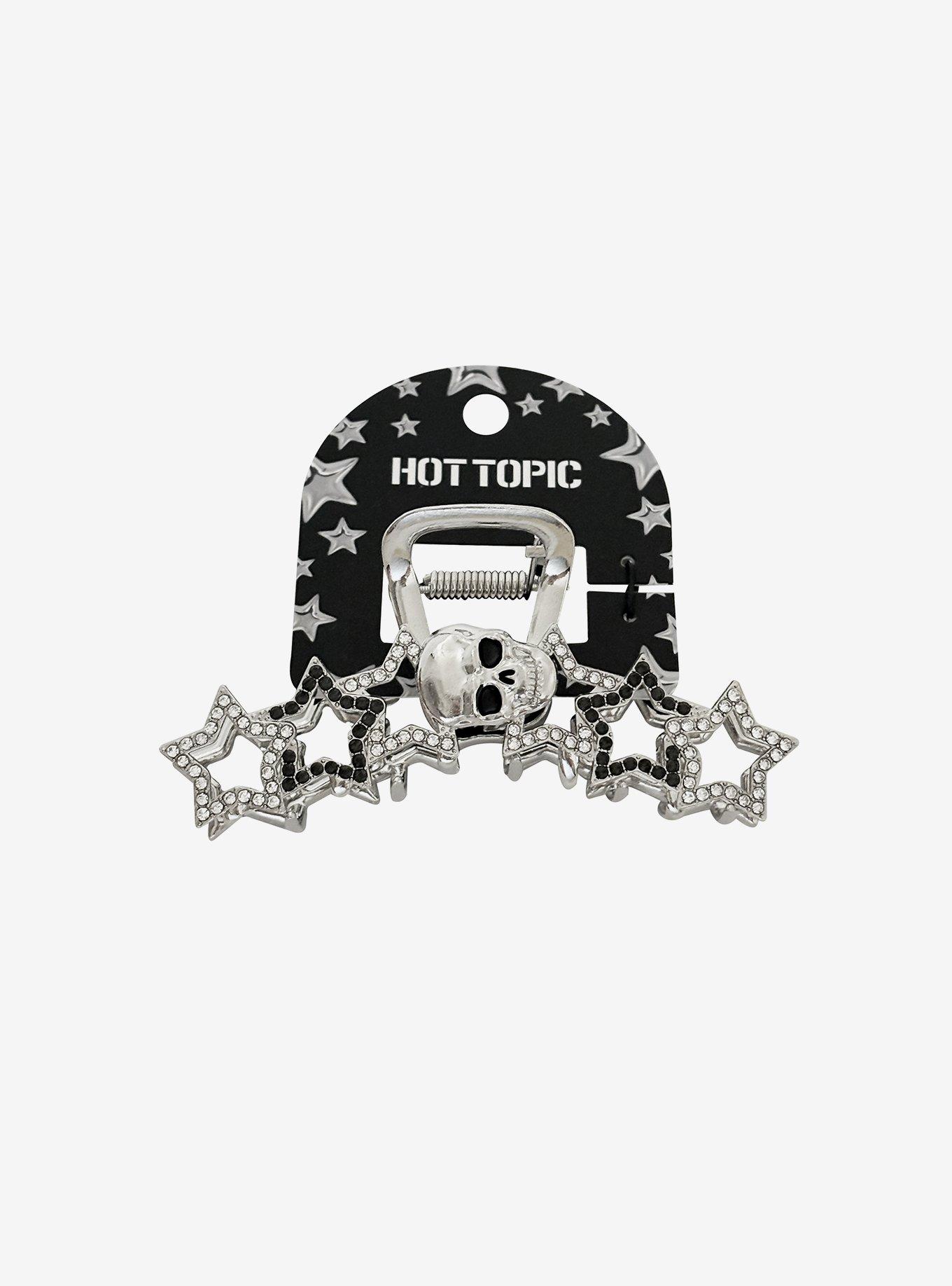 Skull Star Bling Claw Hair Clip, , hi-res