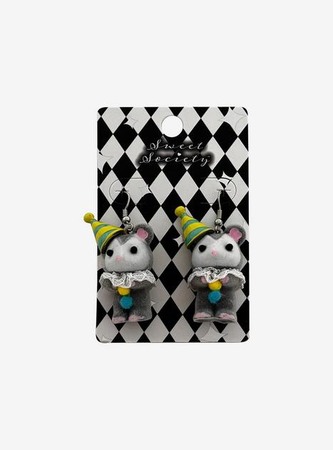 Sweet Society Circus Mice Drop Earrings | Hot Topic