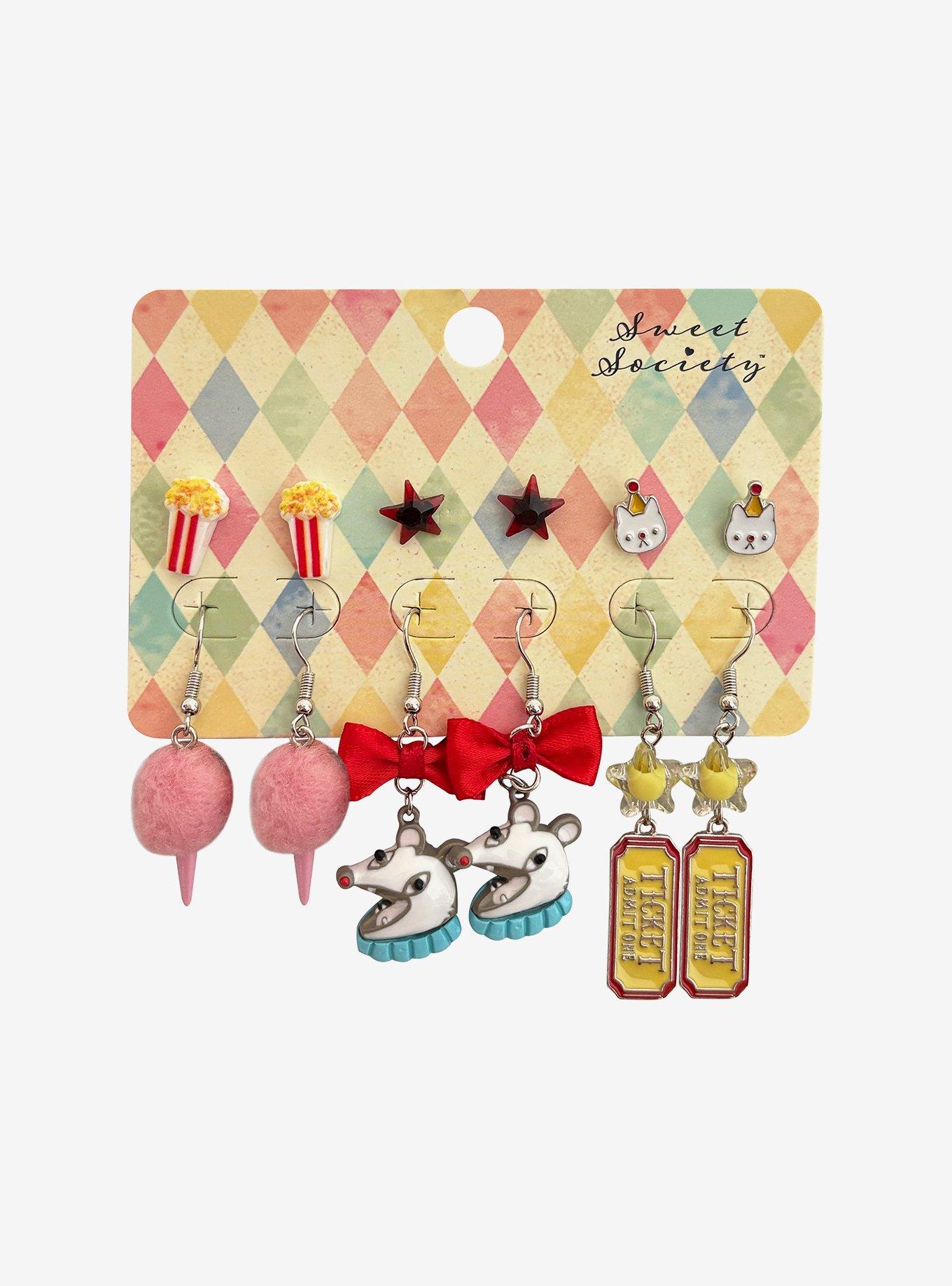 Sweet Society Circus Possum Earring Set, , hi-res