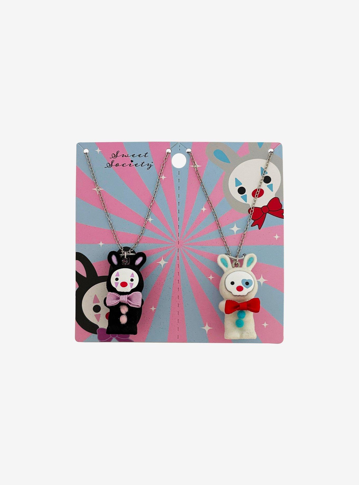 Sweet Society Circus Bunny Best Friend Necklace Set, , hi-res