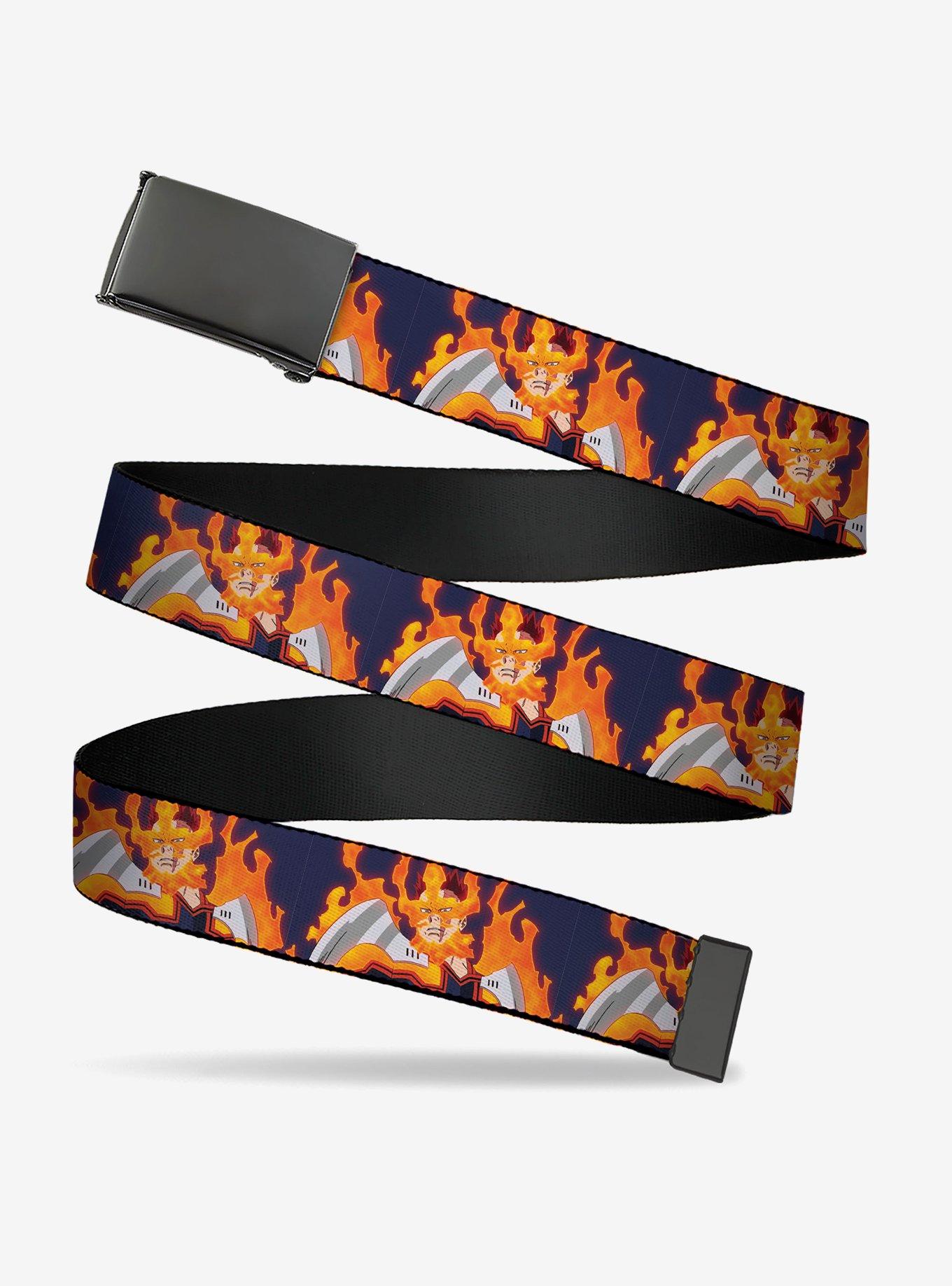 My Hero Academia Flame Hero Endeavor Pose Blue Flip Web Belt, , hi-res