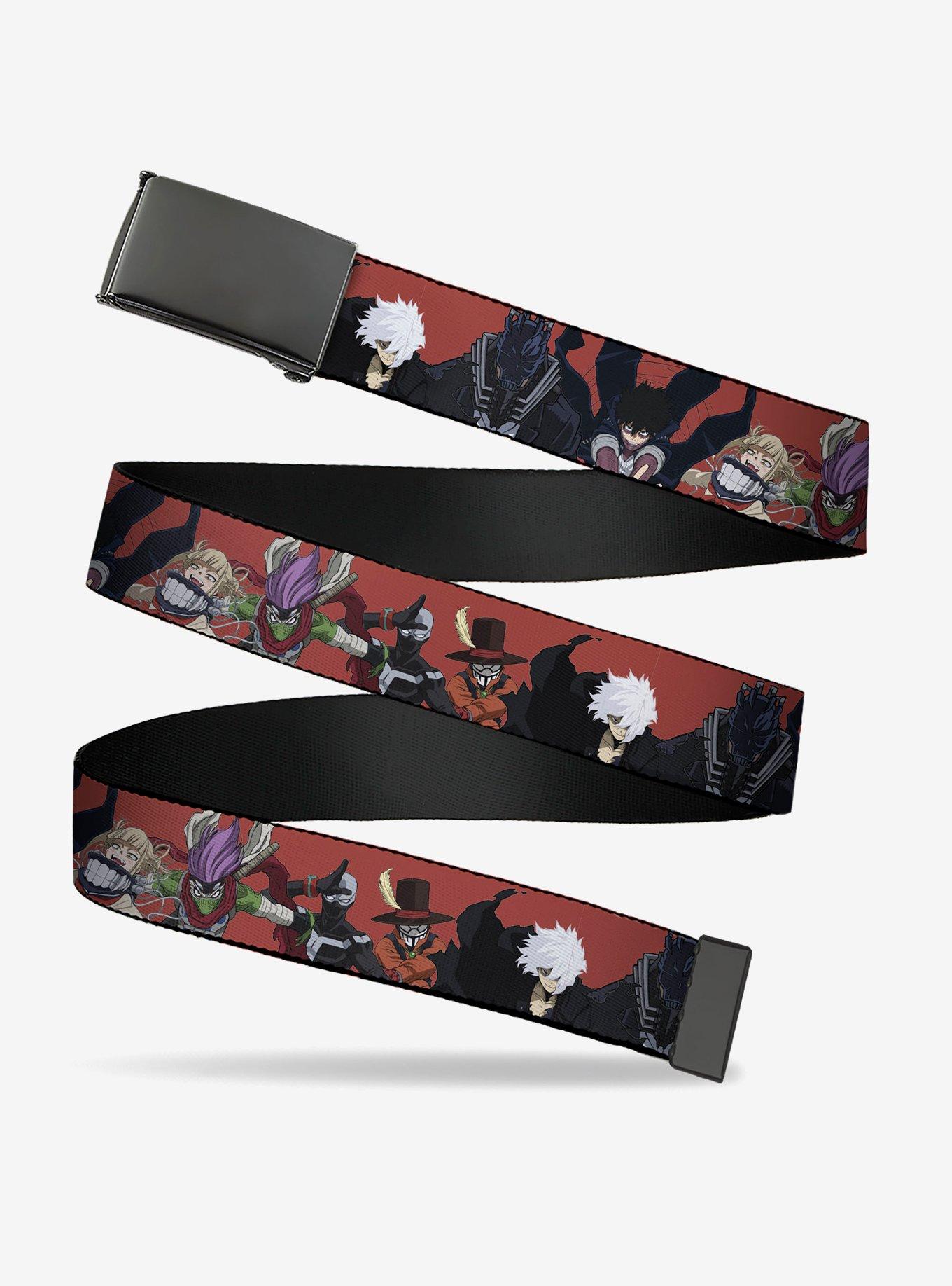 My Hero Academia Villains Group Pose Red Flip Web Belt, , hi-res