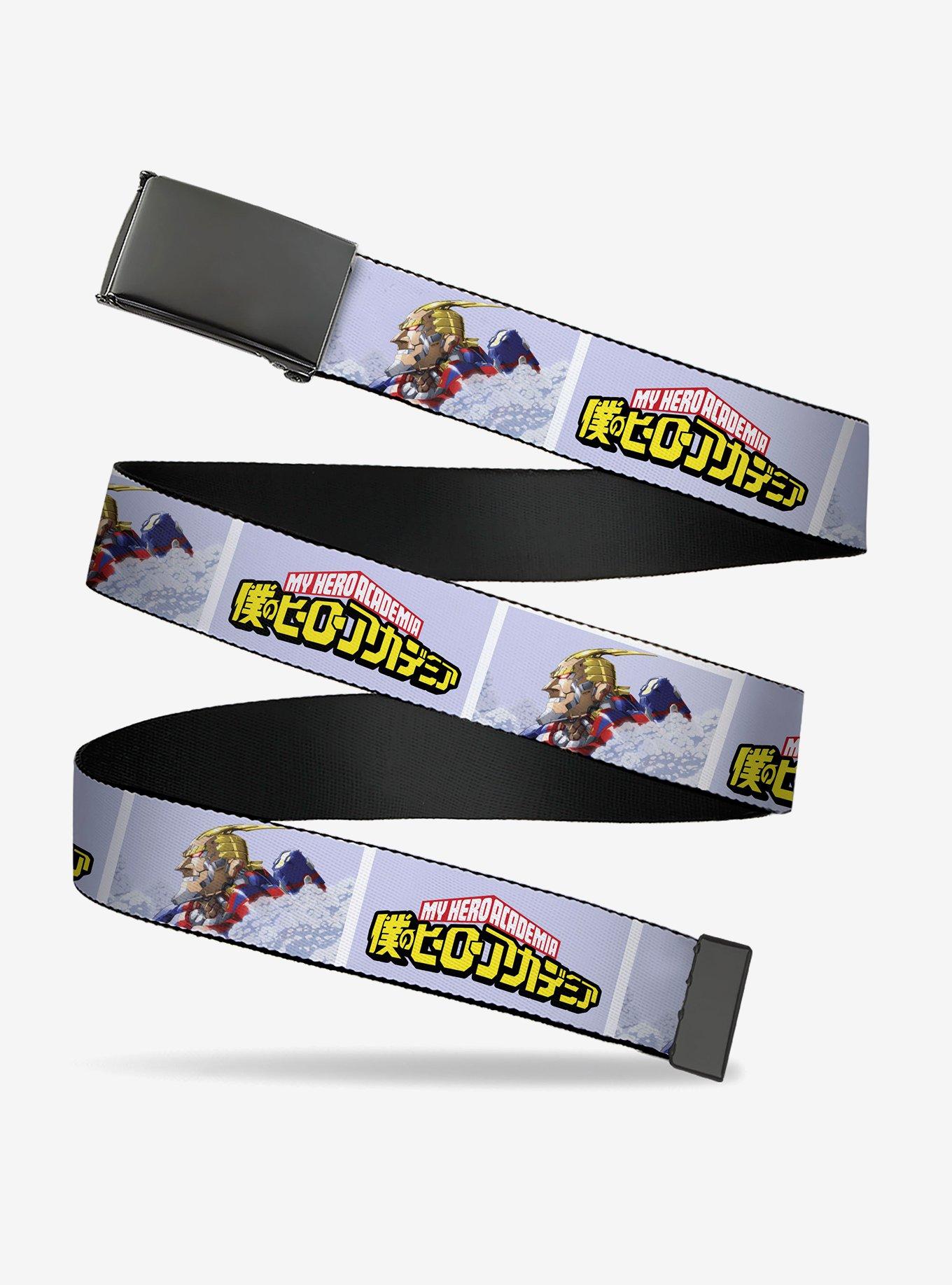 My Hero Academia All Might Profile & Logo Blocks Flip Web Belt, , hi-res