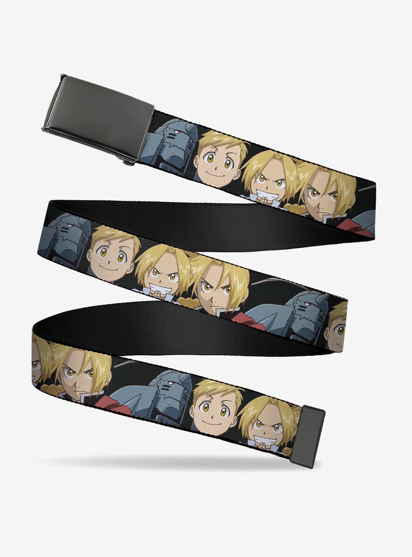 Fullmetal Alchemist: Brotherhood Elric Brothers Face Close Up Flip Web Belt, , hi-res