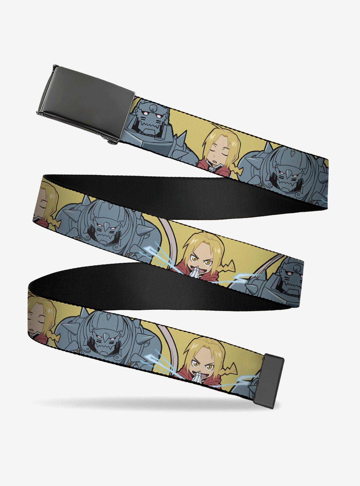 Fullmetal Alchemist: Brotherhood Chibi Elric Brothers Pose Flip Web Belt, , hi-res