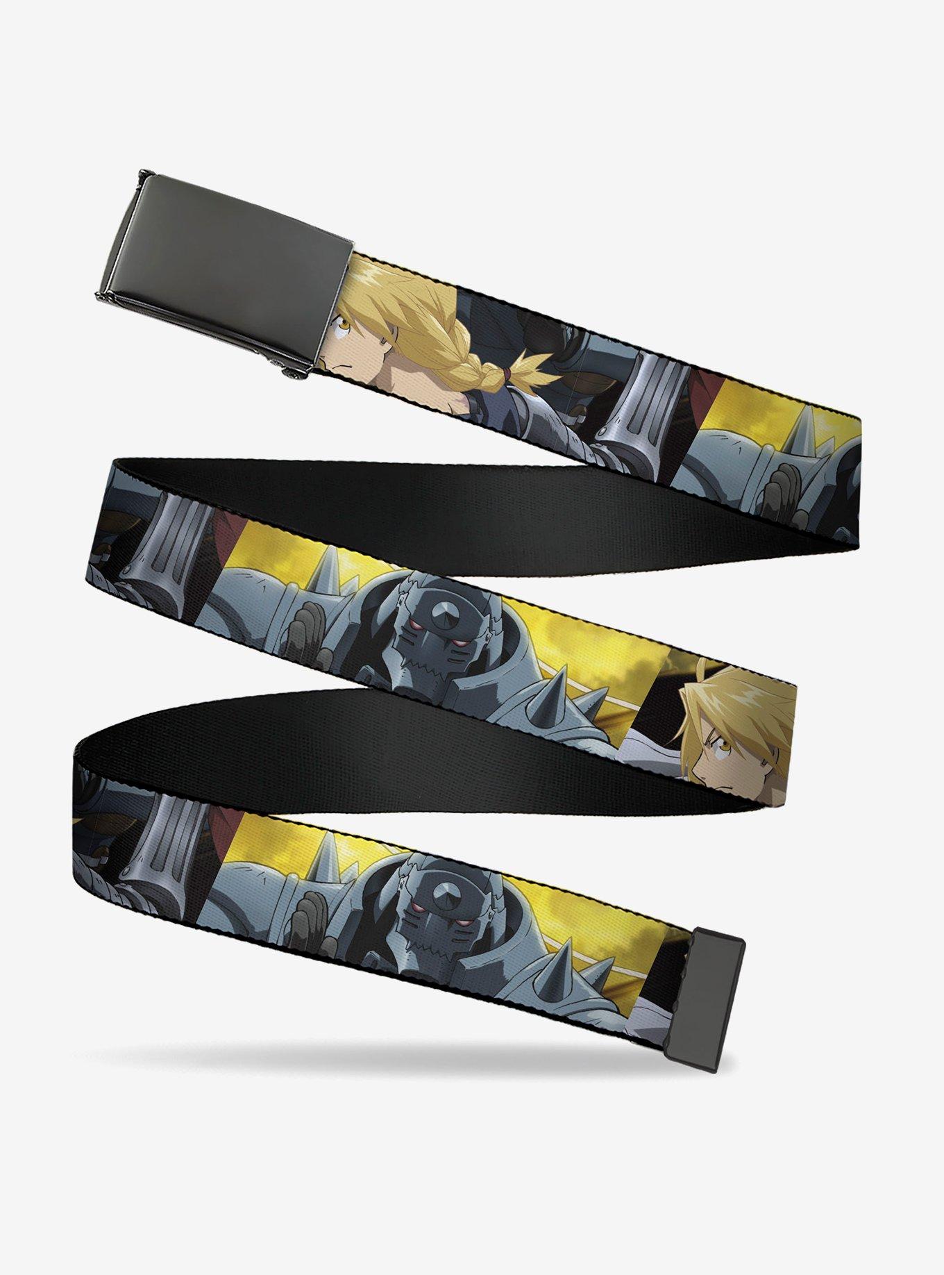 Fullmetal Alchemist: Brotherhood Elric Brothers Pose Blocks Flip Web Belt, , hi-res