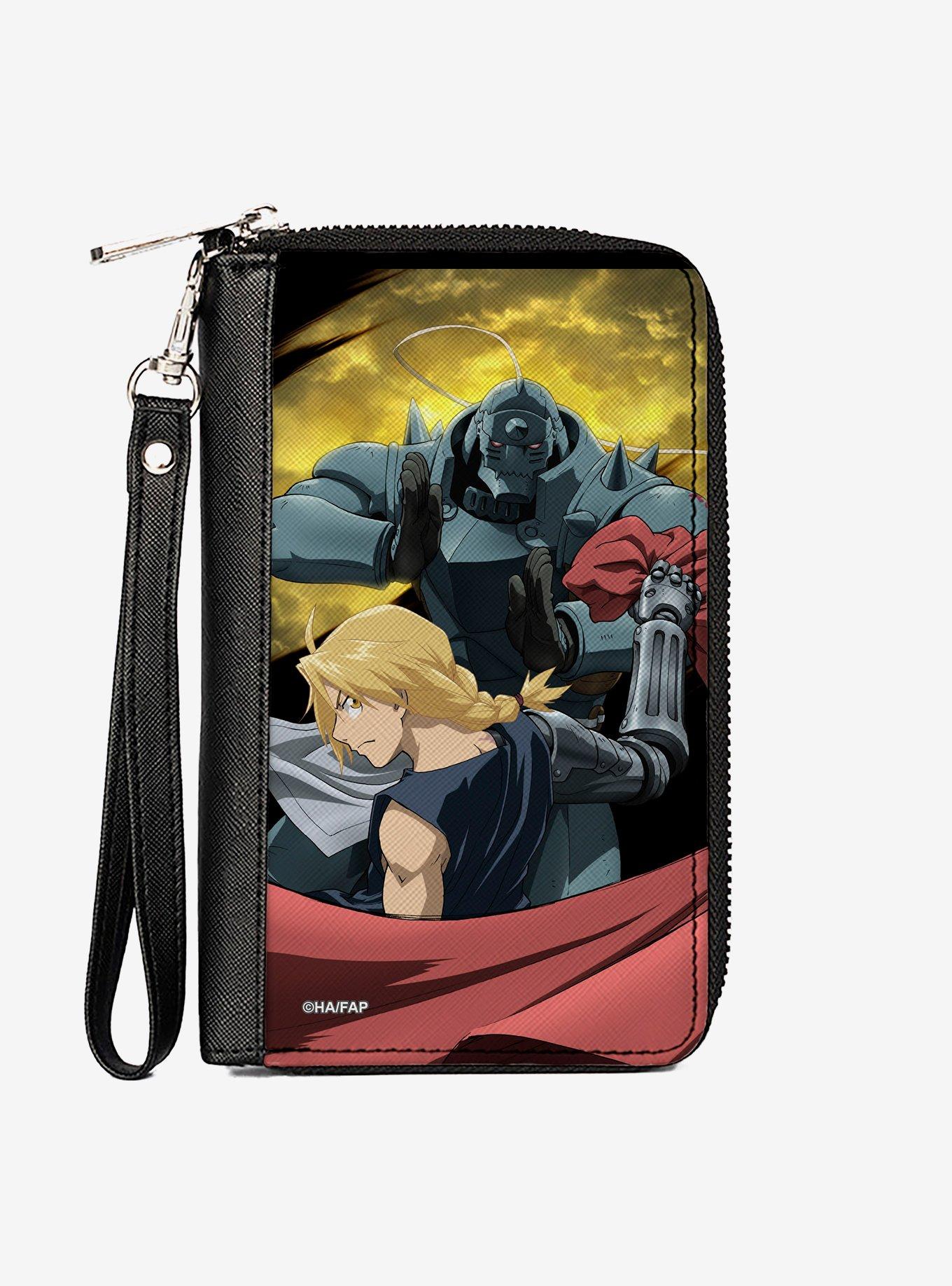 Fullmetal Alchemist: Brotherhood Elric Brothers Yellow Sky Pose Zip Around Wallet, , hi-res