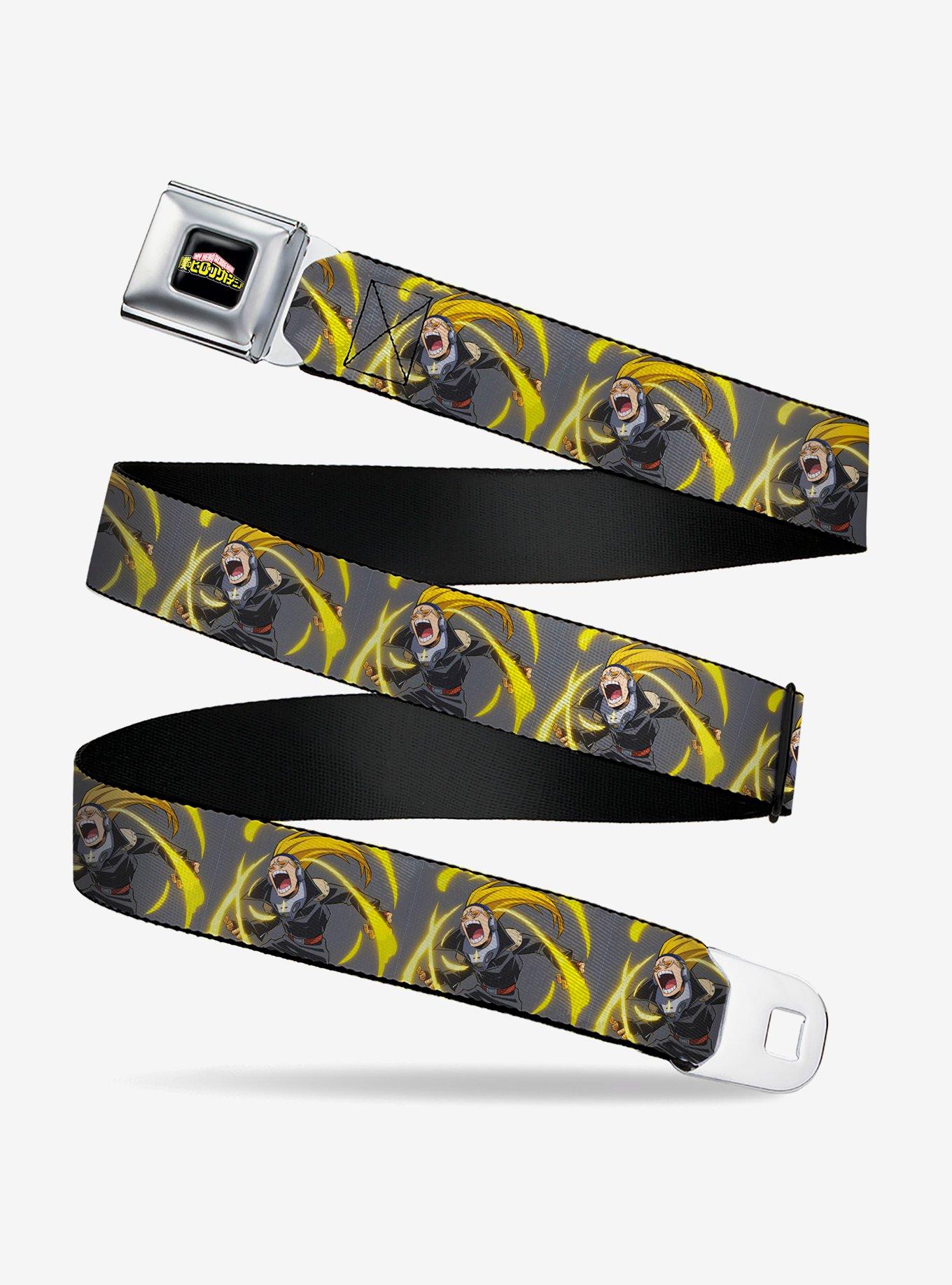 My Hero Academia Hizashi Yamada Present Mic Screaming Seatbelt Buckle Belt, , hi-res