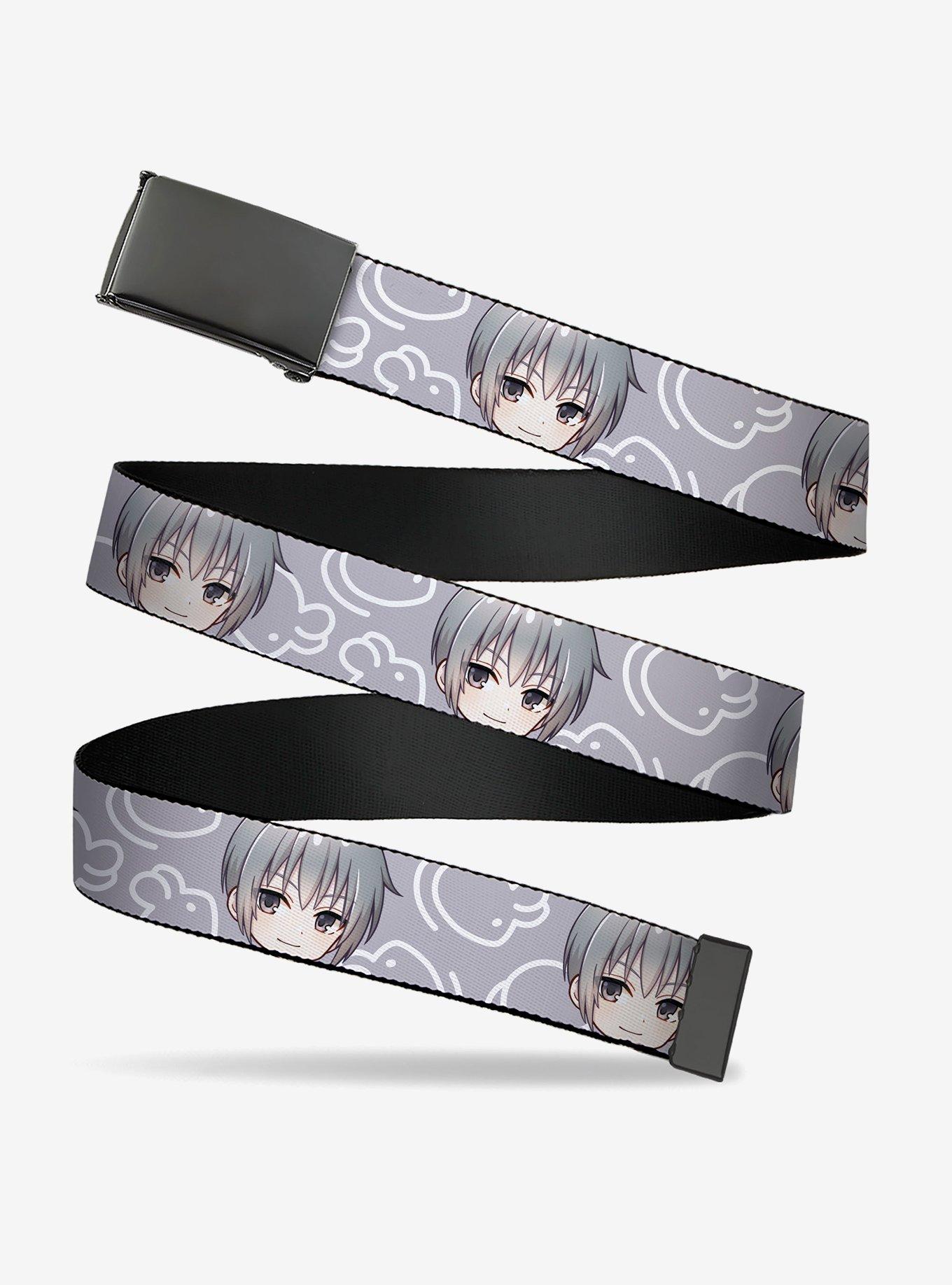 Fruits Basket Chibi Yuki Soma & Kimono Rat Icon White Flip Web Belt, , hi-res