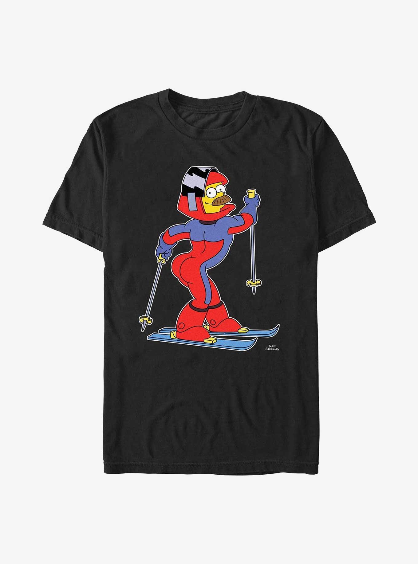 The Simpsons Big Flander Skii T-Shirt, , hi-res