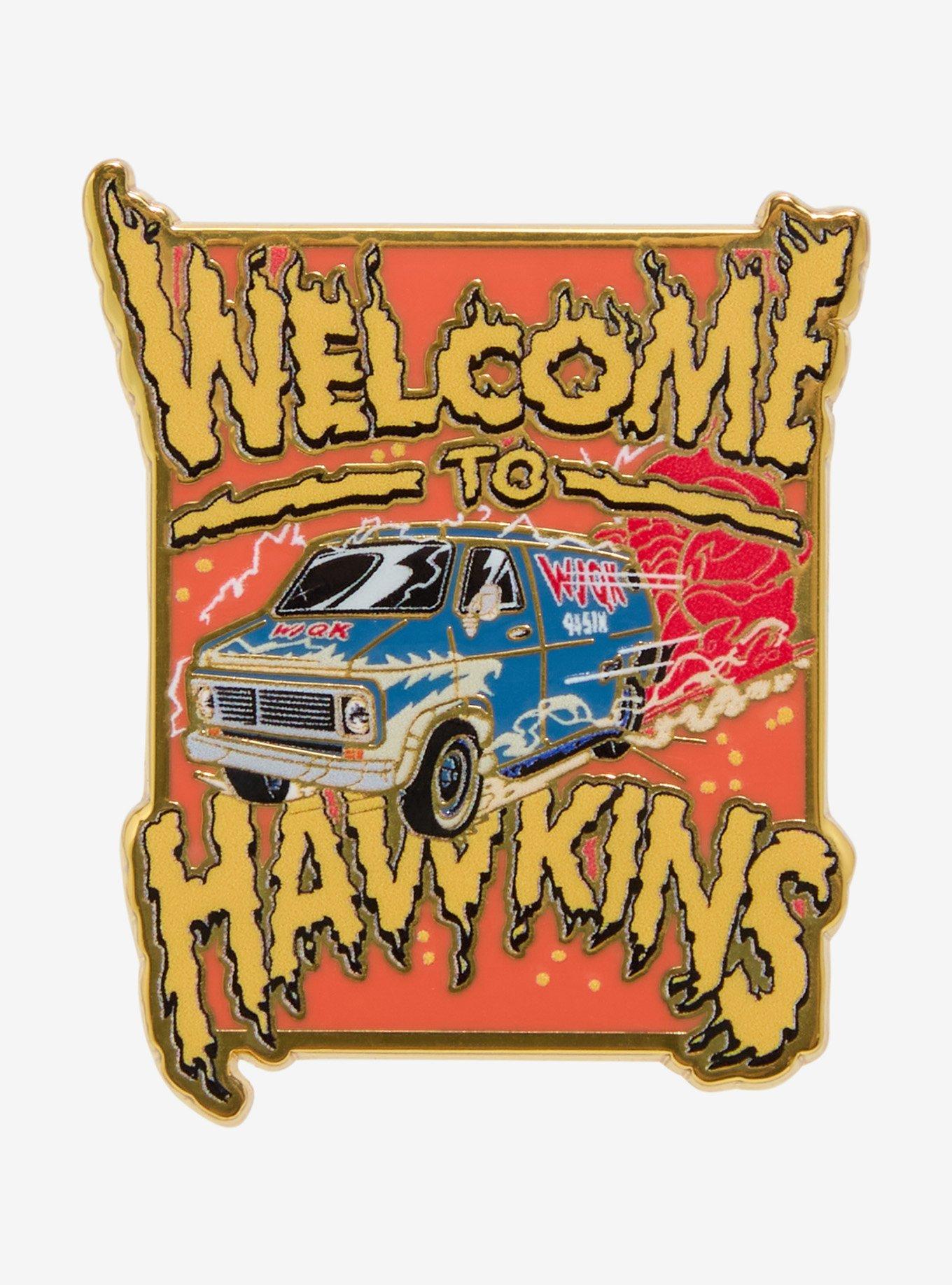 Stranger Things Welcome To Hawkins Van Enamel Pin - BoxLunch Exclusive, , hi-res