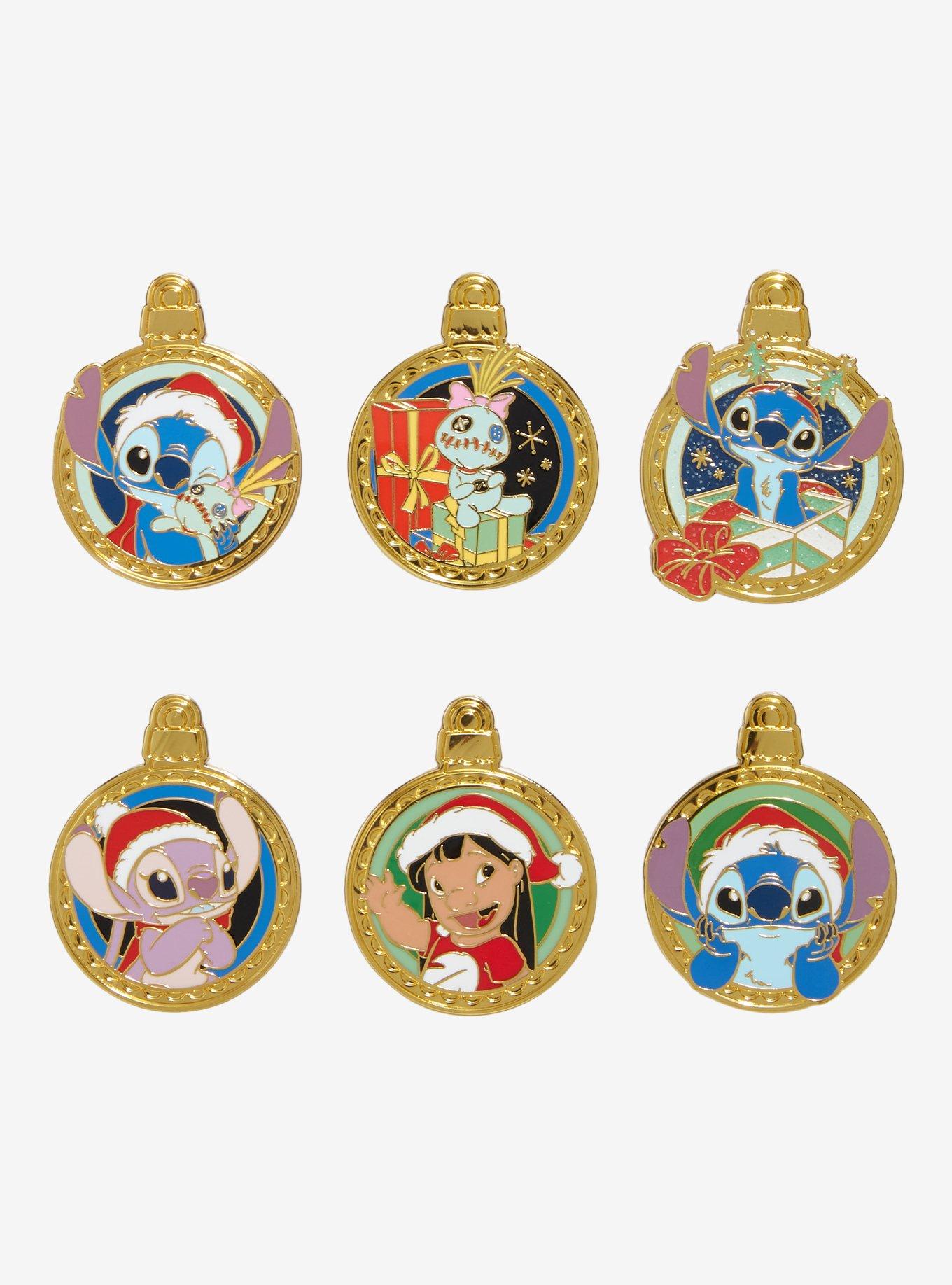 Loungefly Disney Lilo & Stitch Holiday Ornaments Blind Box Enamel Pin, , hi-res
