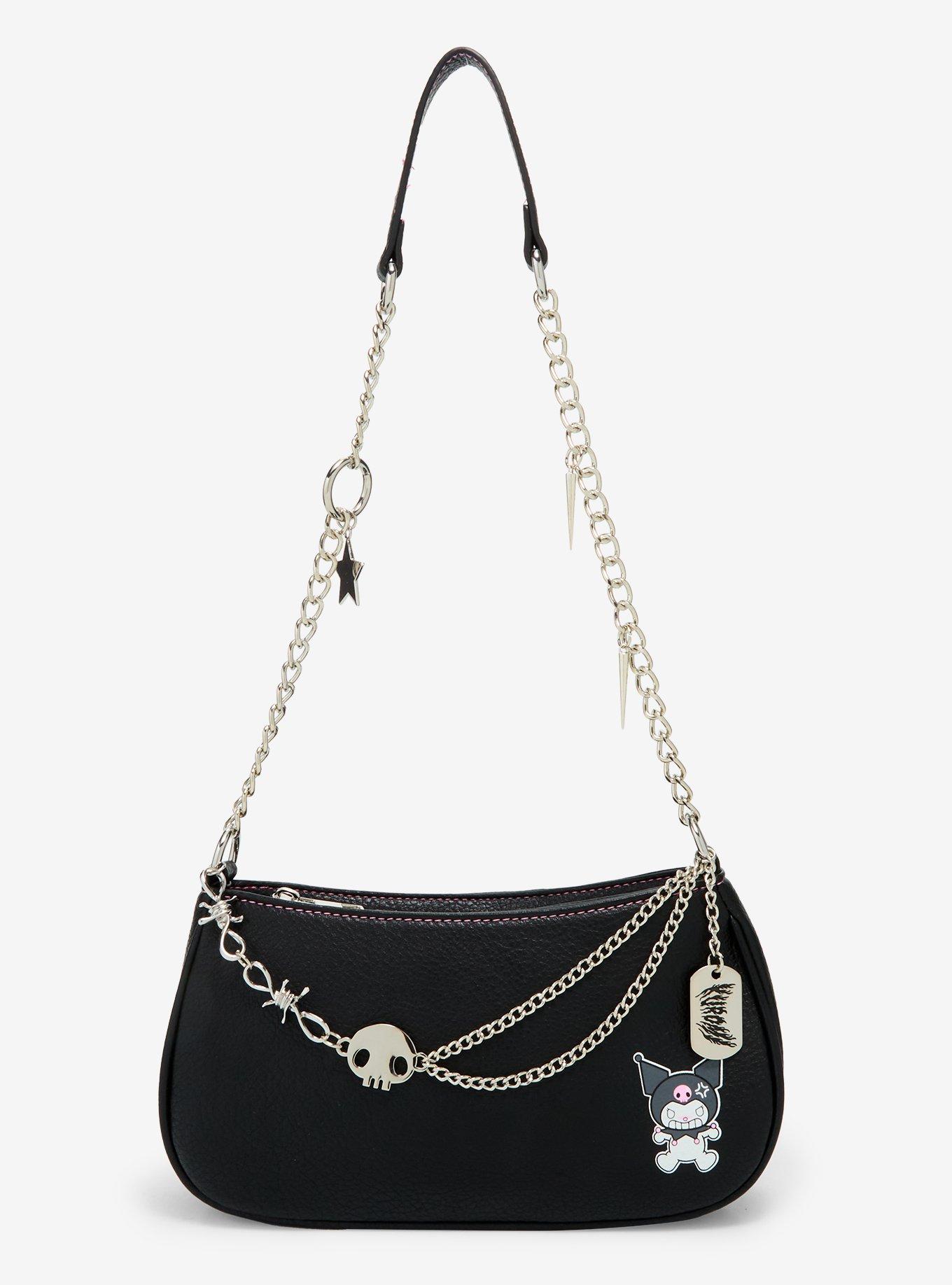 Her Universe Kuromi Skull Chain Shoulder Bag, , hi-res