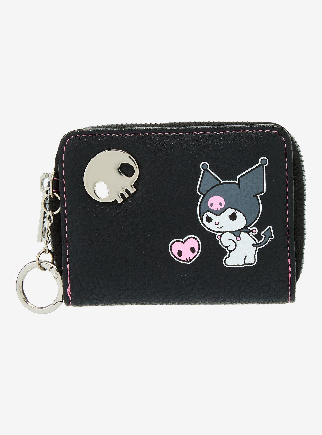Her Universe Kuromi Skull Mini Zipper Wallet, , hi-res
