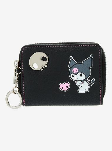 VTG × CAMURO LEATHER WALLET / BK（コラボ・黒） Her Universe Kuromi Skull Mini Zipper Wallet | Hot Topic