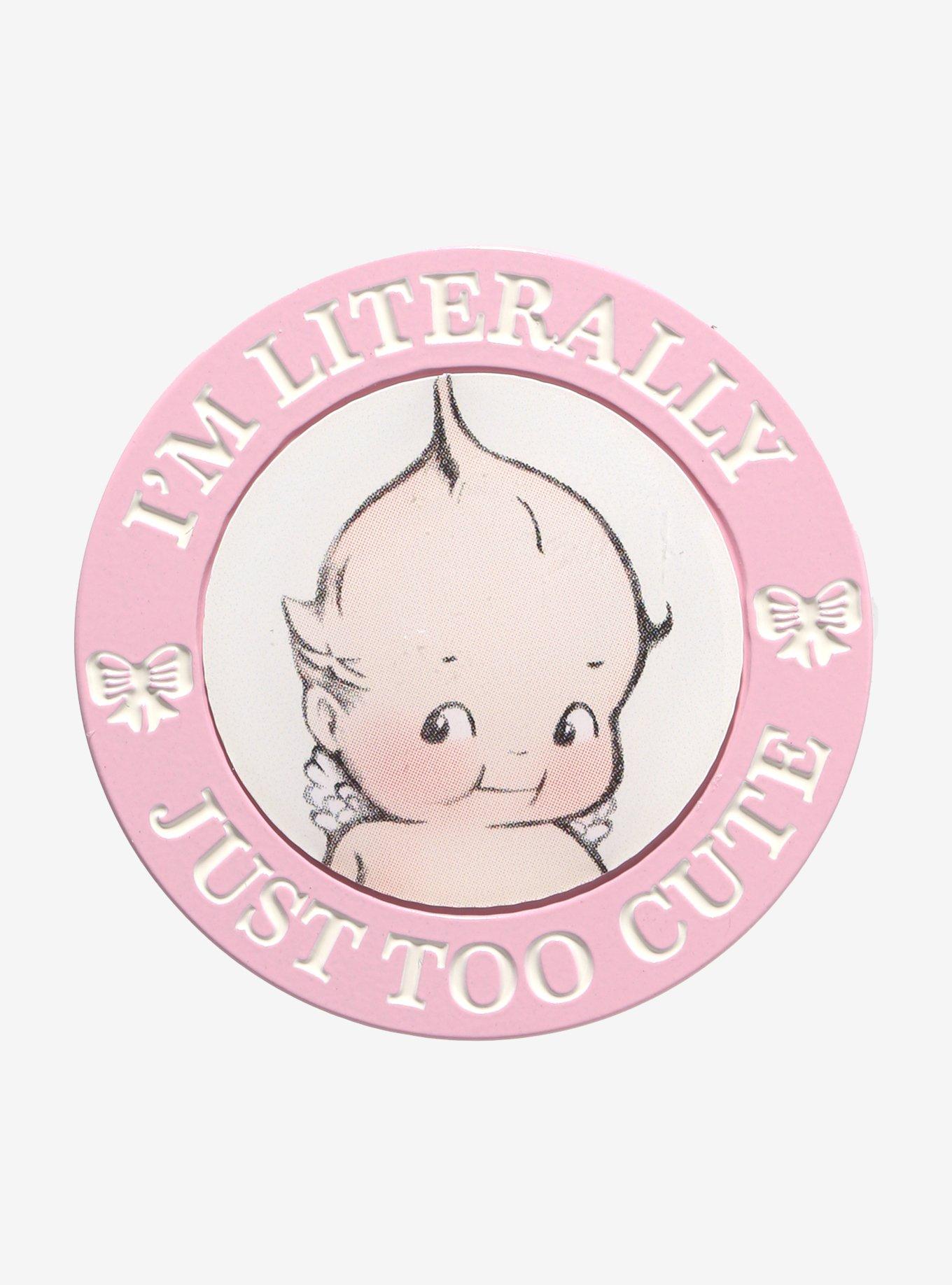 Kewpie Too Cute Circle Enamel Pin, , hi-res