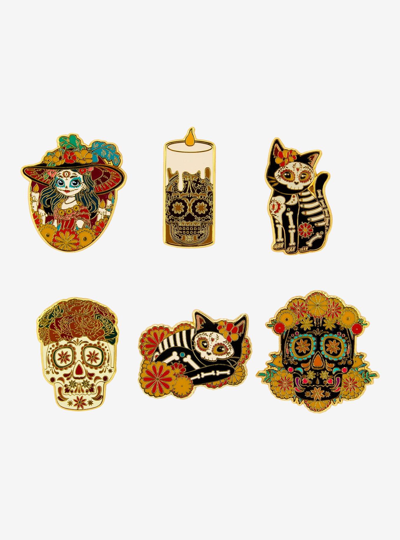 Loungefly Día de Los Muertos Icons Blind Box Enamel Pin, , hi-res