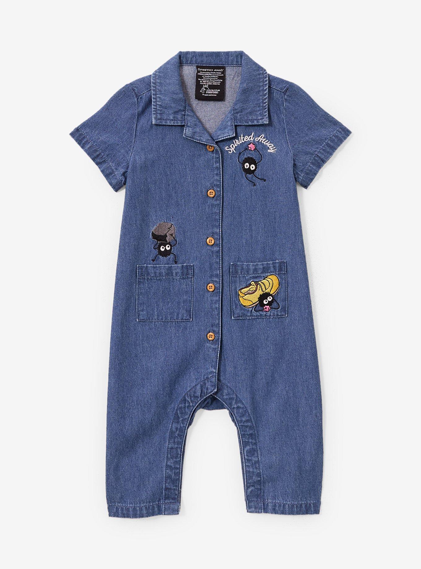 Studio Ghibli® Spirited Away Soot Sprites Embroidered Infant One-Piece — BoxLunch Exclusive, , hi-res
