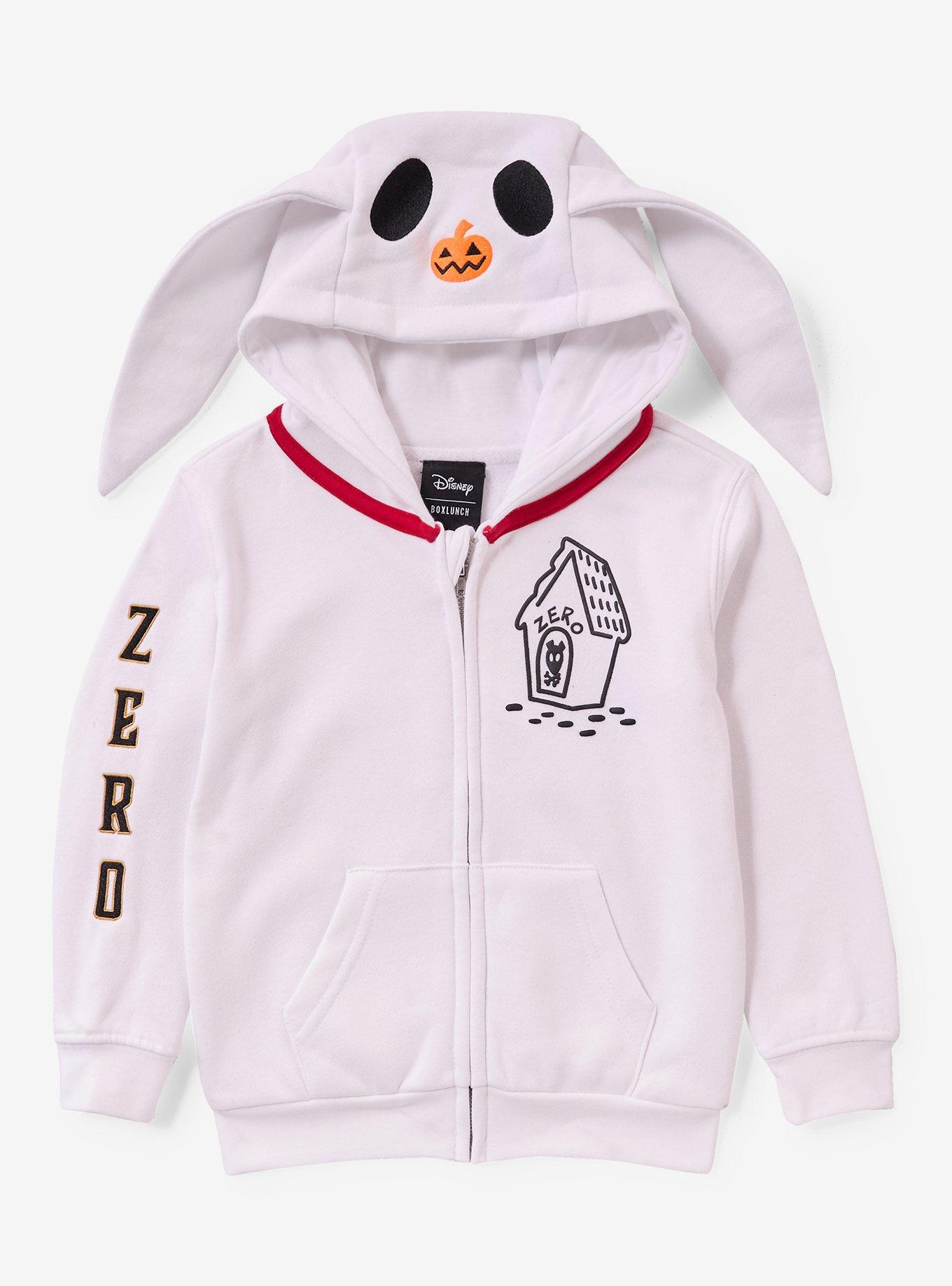 Disney The Nightmare Before Christmas Zero Glow-in-the-Dark Toddler Zippered Hoodie - BoxLunch Exclusive, , hi-res